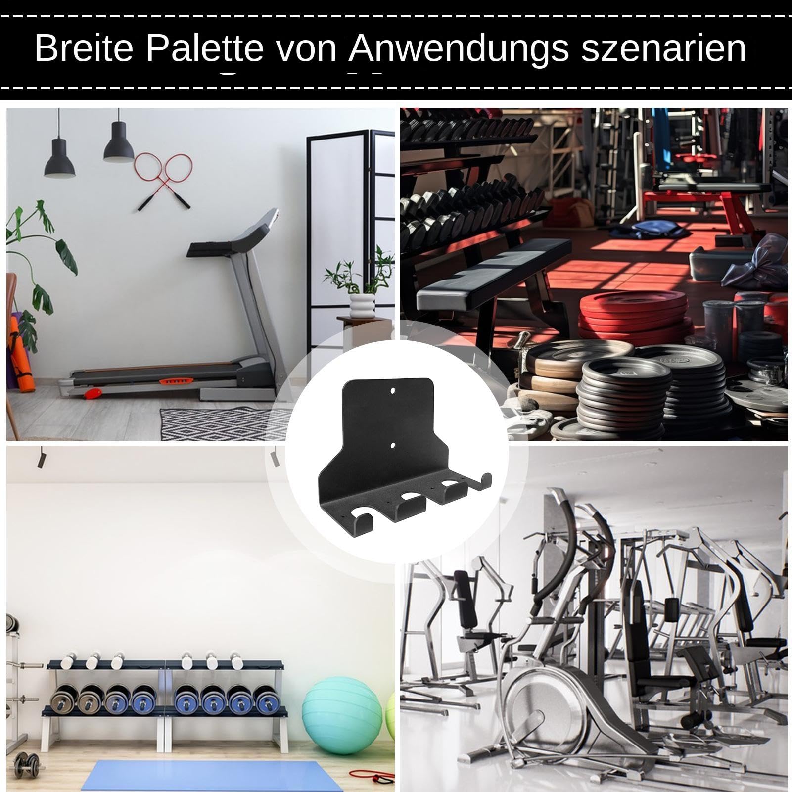 Langhantelständer Wandhalterung, Langhantel Halterung Wand, Vertikale Wandhalterung Langhantel, Langhantel Befestigung Wand Für Kommerzielles Oder Heims-Fitnessstudio, Hält Bänder