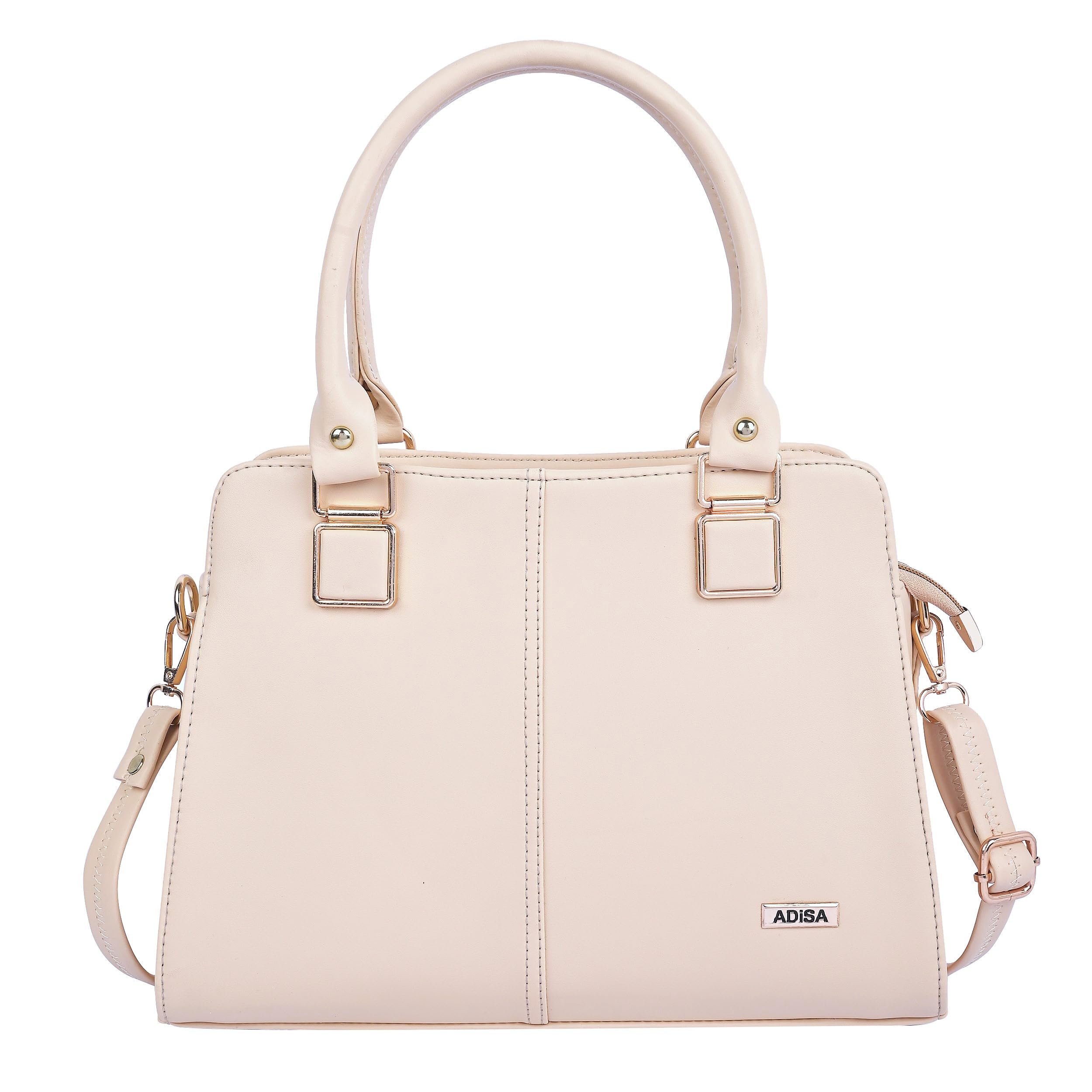 adisa gold square handbag shoulder bag for women and girls with sling belt (AD4081)-picture-42