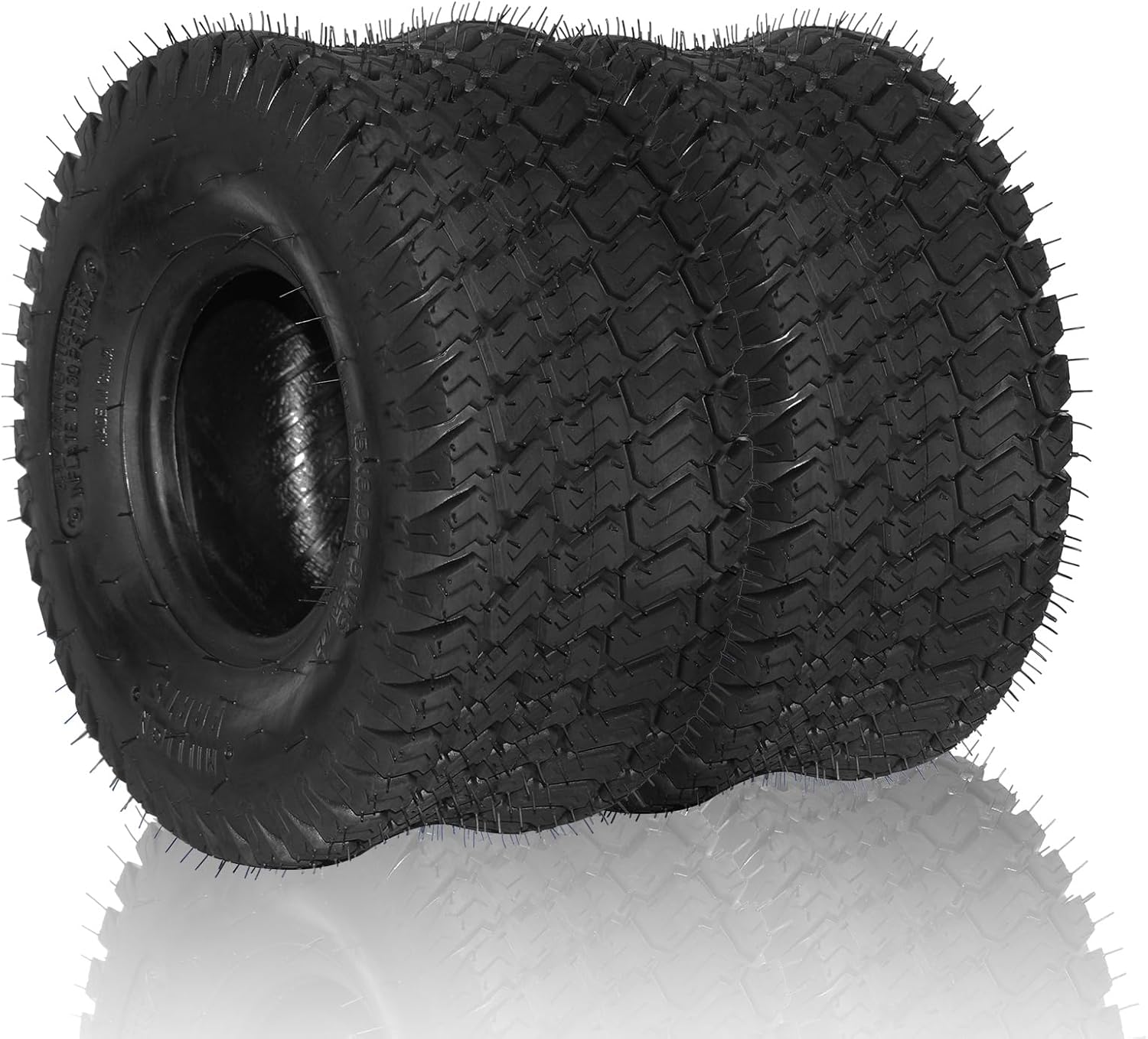 AutoForever 15x6-6 Turf Tires 2-Pack (4 Ply) Tubeless