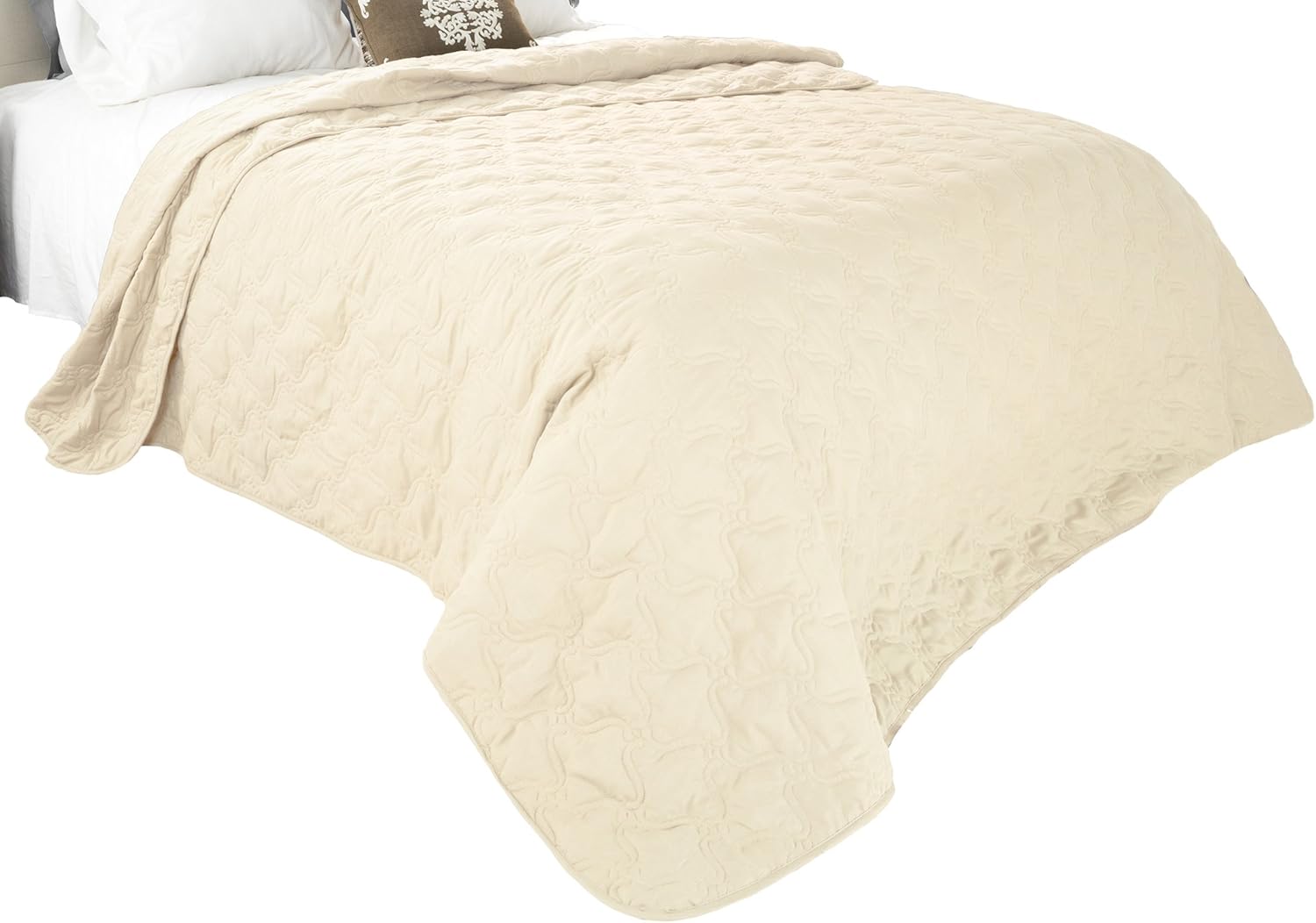 Solid Color Quilt by Lavish Home King - Black