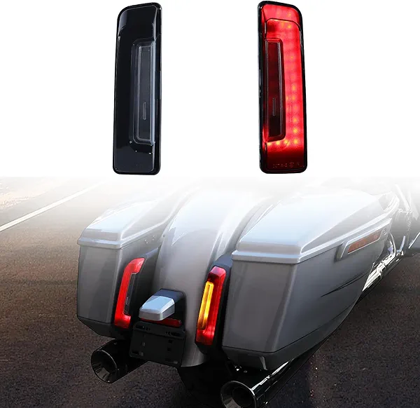 LED Saddlebag Taillight Rear Light for 2025 Road Glide Street Glide,Smoked Turn Signal DRL Break Filler Fender Panel Lamp for Harley Road Glide Street Glide 2024-2025,CVO 2023-2025 Accessories