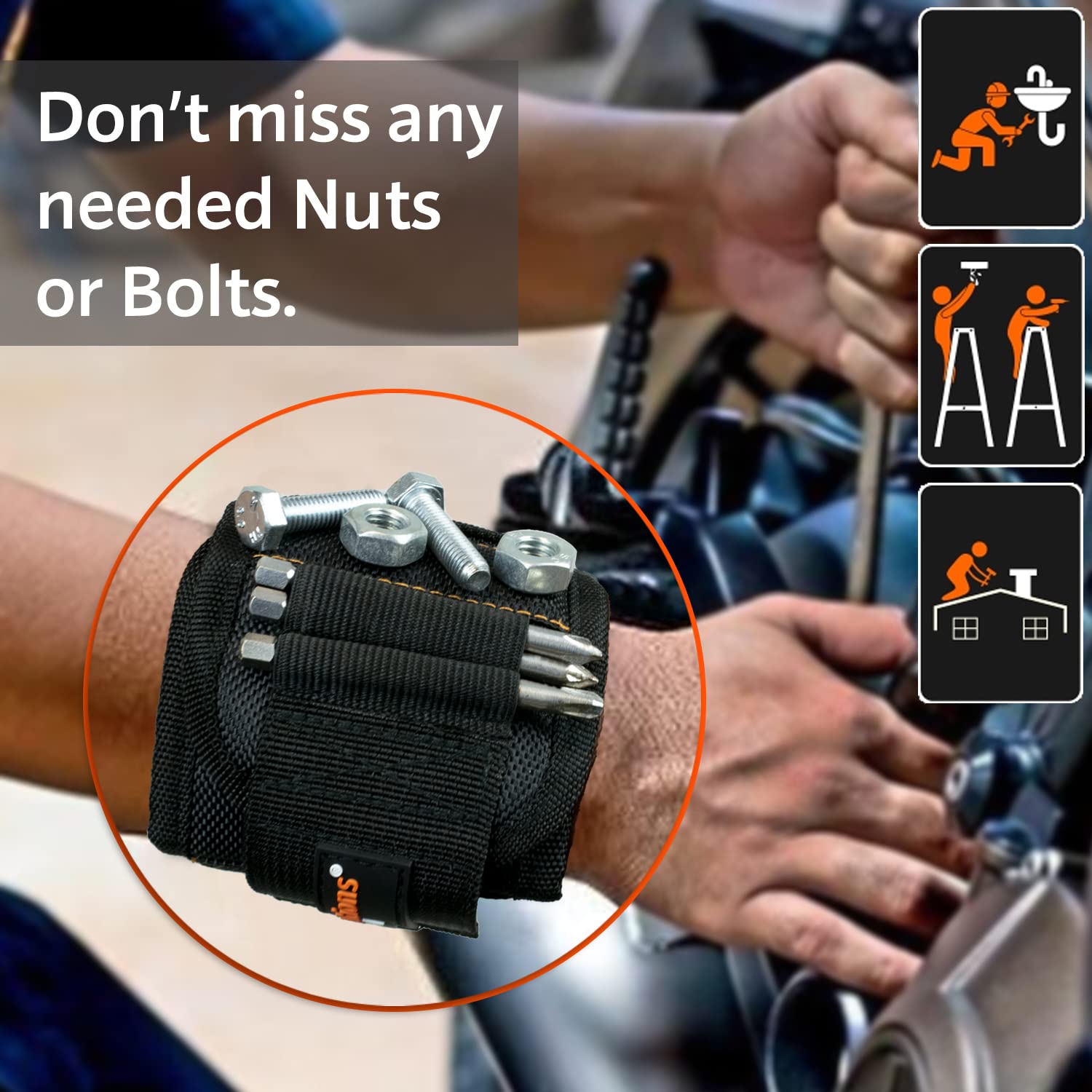 Uomini regali braccialetto magnetico strumento idee regalo regalo per gli uomini 2025 papà mens gadget uomini braccialetto magnetico tuttofare papà compleanno gadget