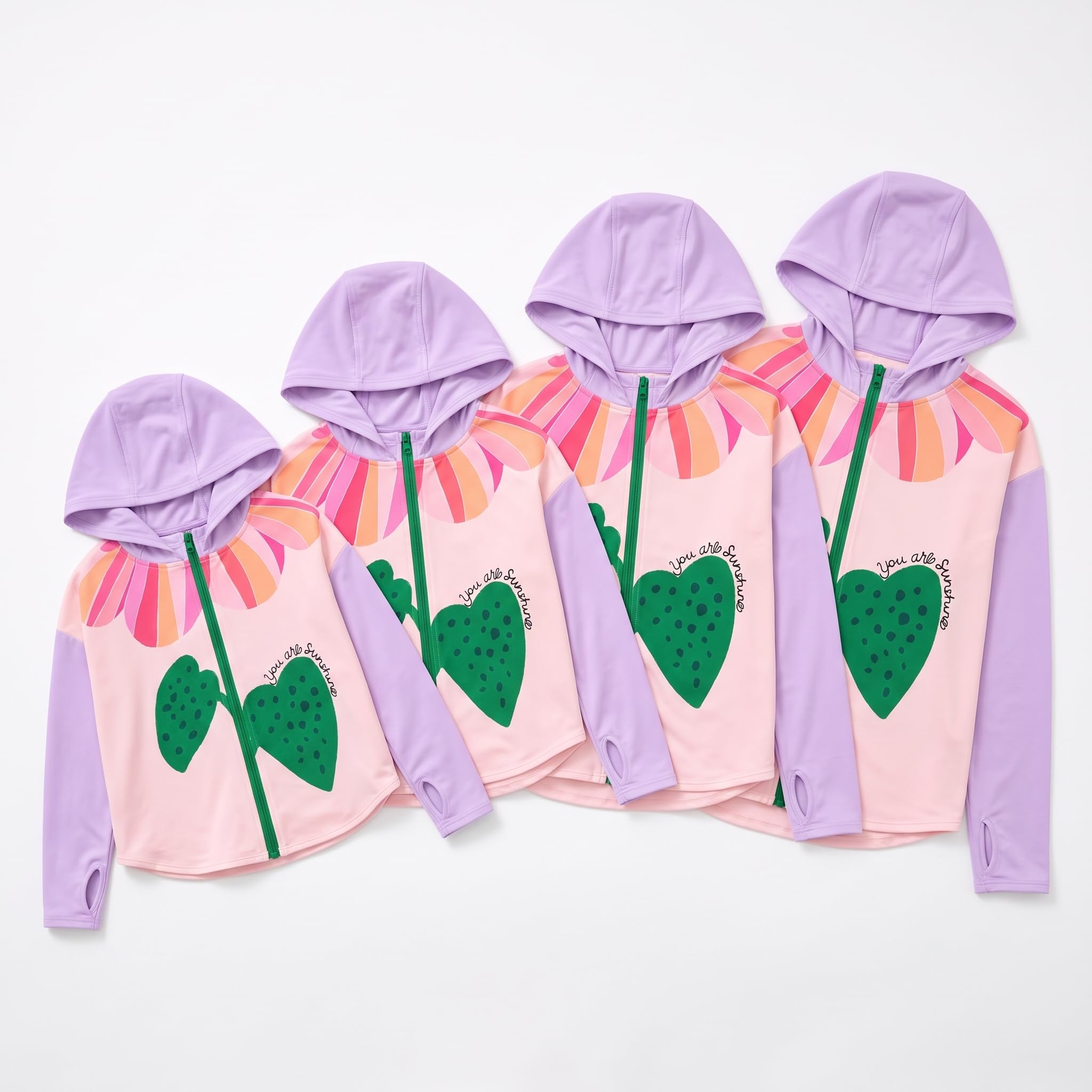 Jacke Mädchen nschutz Jacke – Langarm Shirt Mädchen mit Kapuze für Outdoor-Sport im Sommer
