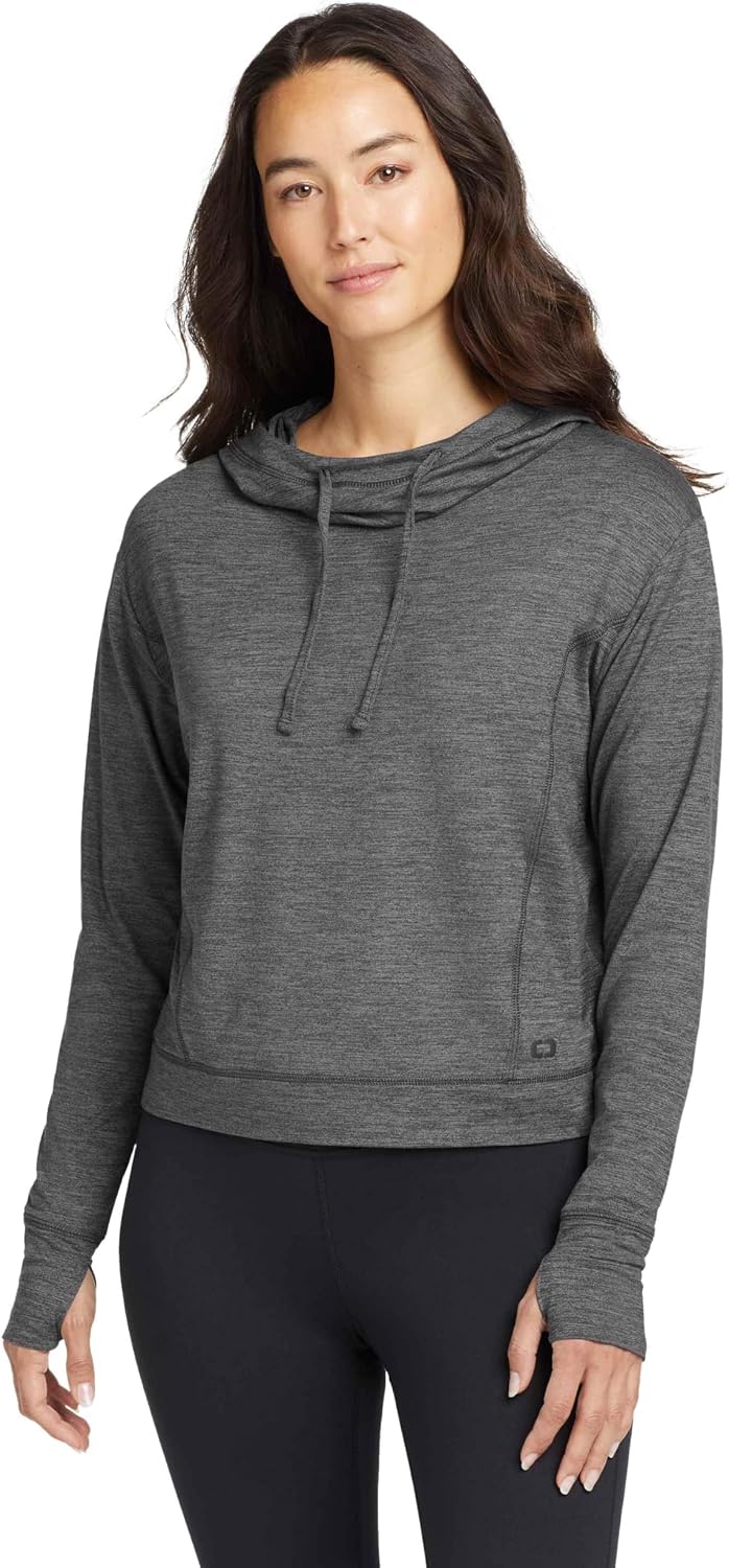 OGIO Women's Force Hoodie | Athletic Hooded Sweatshirt, Moisture Wicking Workout Hoodie for Exercise & Casual Wear