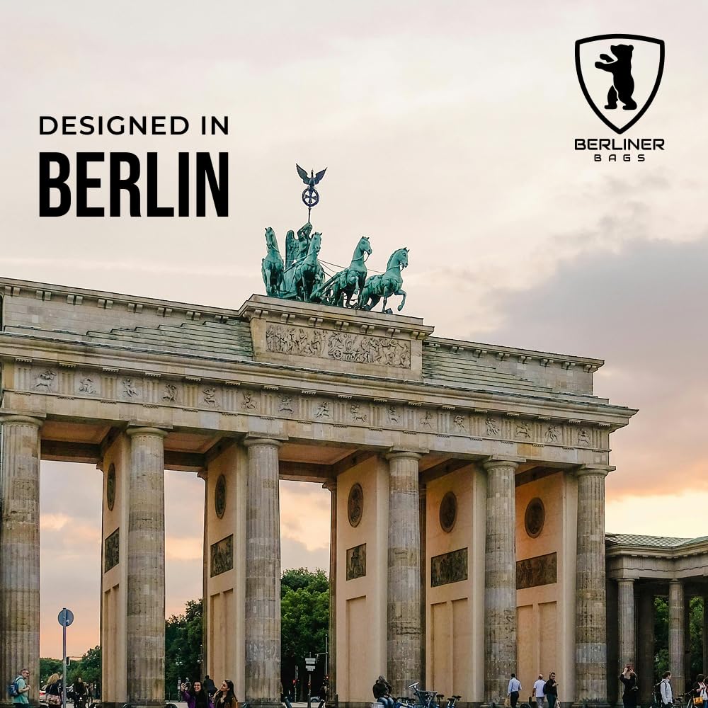 Berliner Bags Verona Bolso Tote Shopper Mujer Piel Auténtica Grande YKK