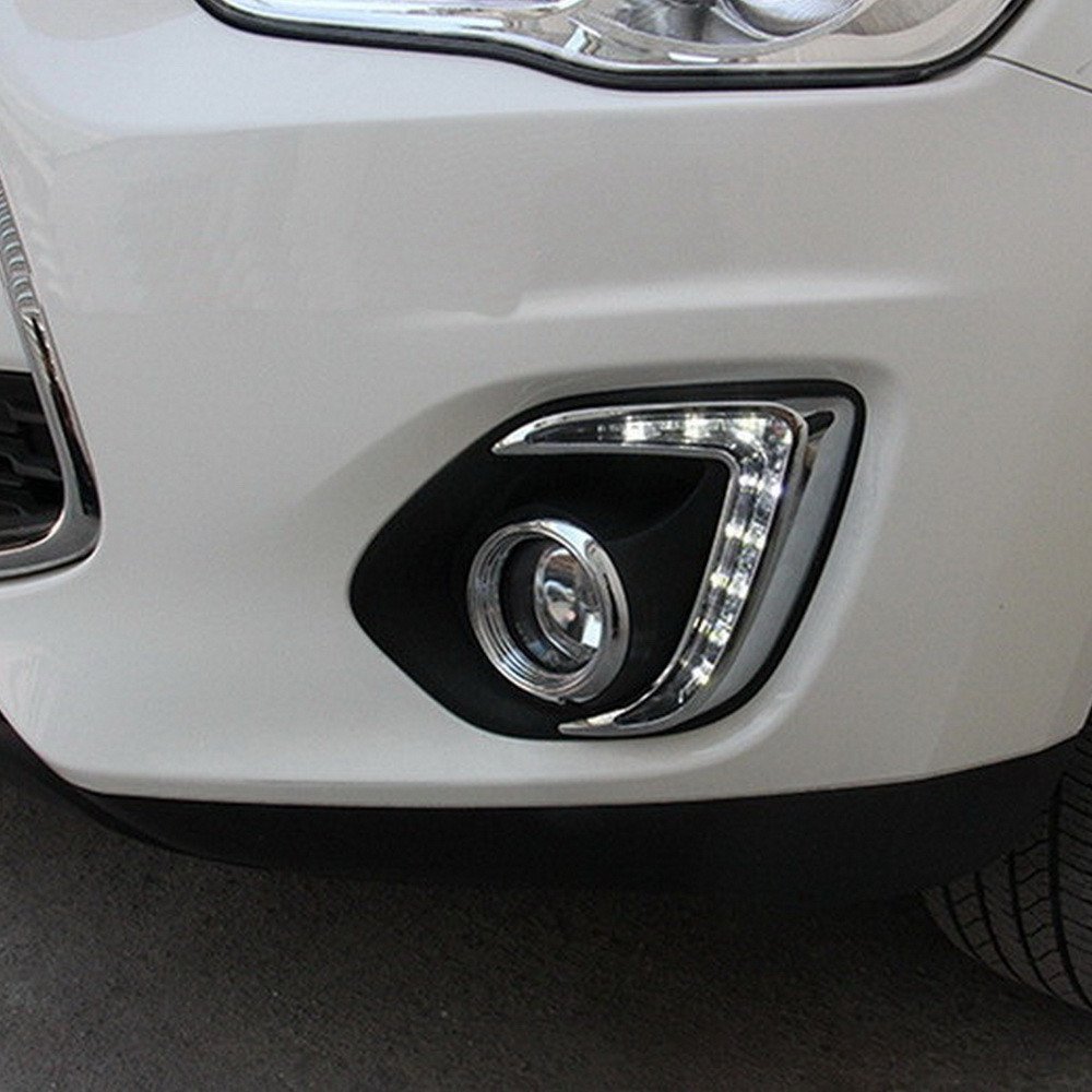 LED Luz Diurna DRL para ASX Outlander Sport 2013 2014 2015, 6000K Luz de Parachoques Frontal LED
