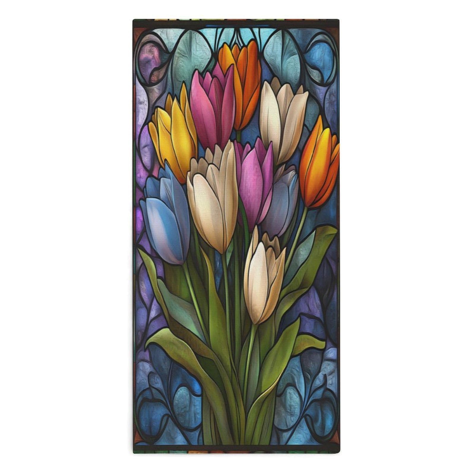 TXFBTRFSA Tulips Hand Towels for Adult Face Towel Bath Beach Swim Accessories