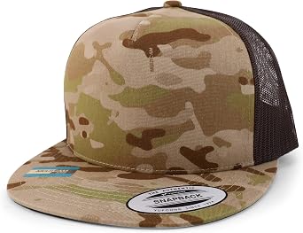 Trendy Apparel Shop Structured Plain 5 Panel Classic Trucker Flatbill Mesh Snapback Cap