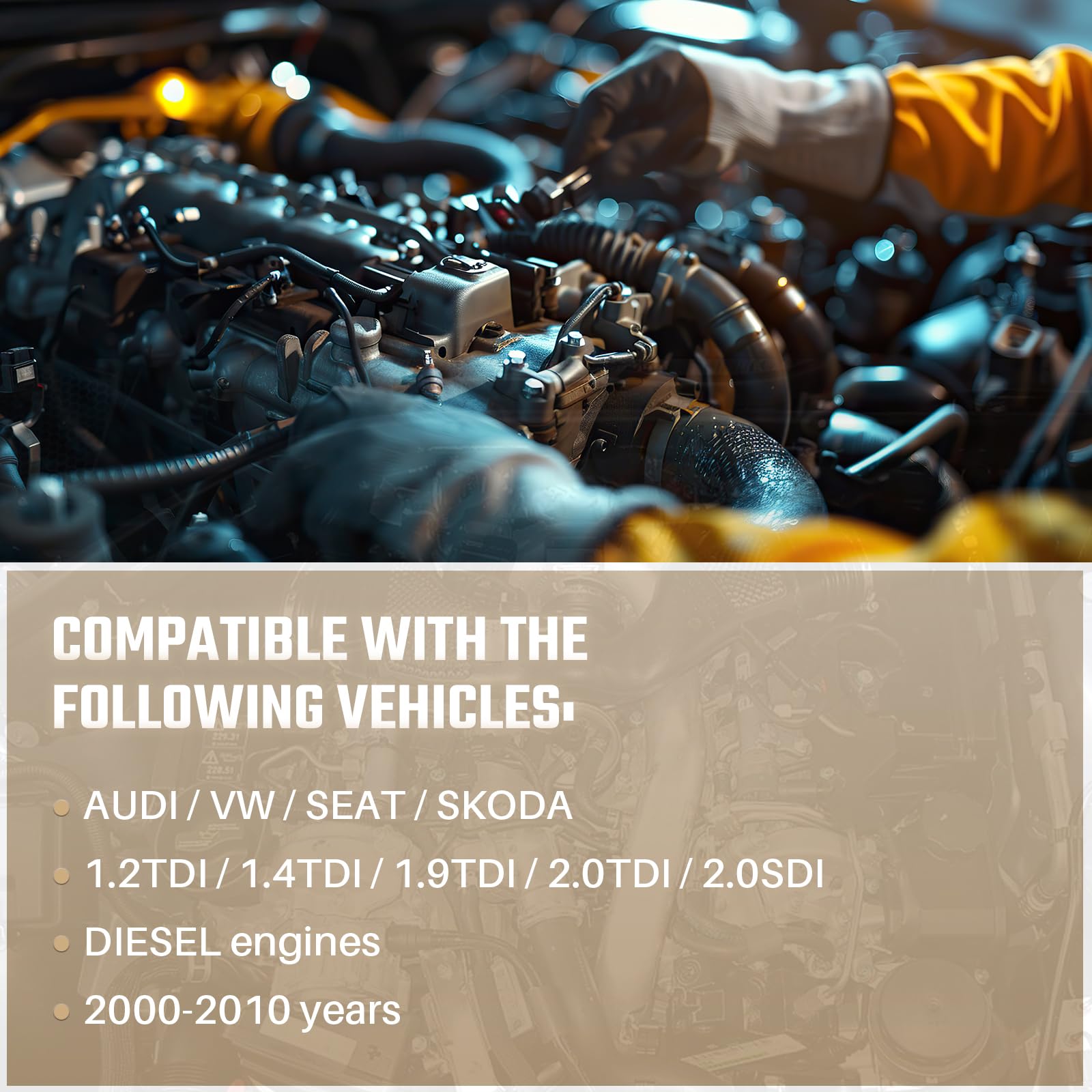 Kit Réparation Pompe à Vide Diesel AKWH - Joints Pour VW, SEAT, Skoda 1.9TDI, 2.0TDI | Réf 038145209