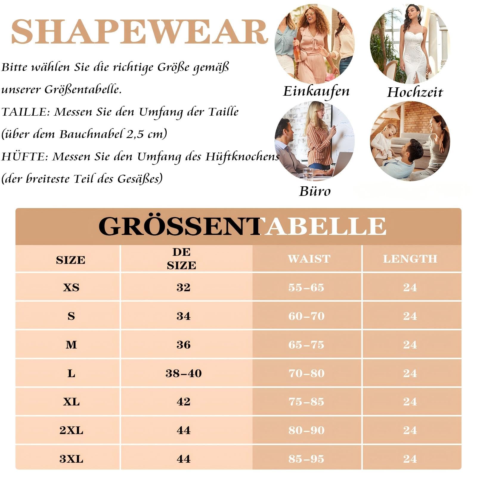 Waist Trainer Damen Korsett Bauchweg Mieder Corset Shapewear Corsage mit 3 Reihen Haken Korsage mit 7 Stahlknochen Taillentrainer