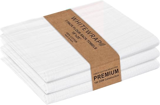WHITEWRAP Flour Sack Towels