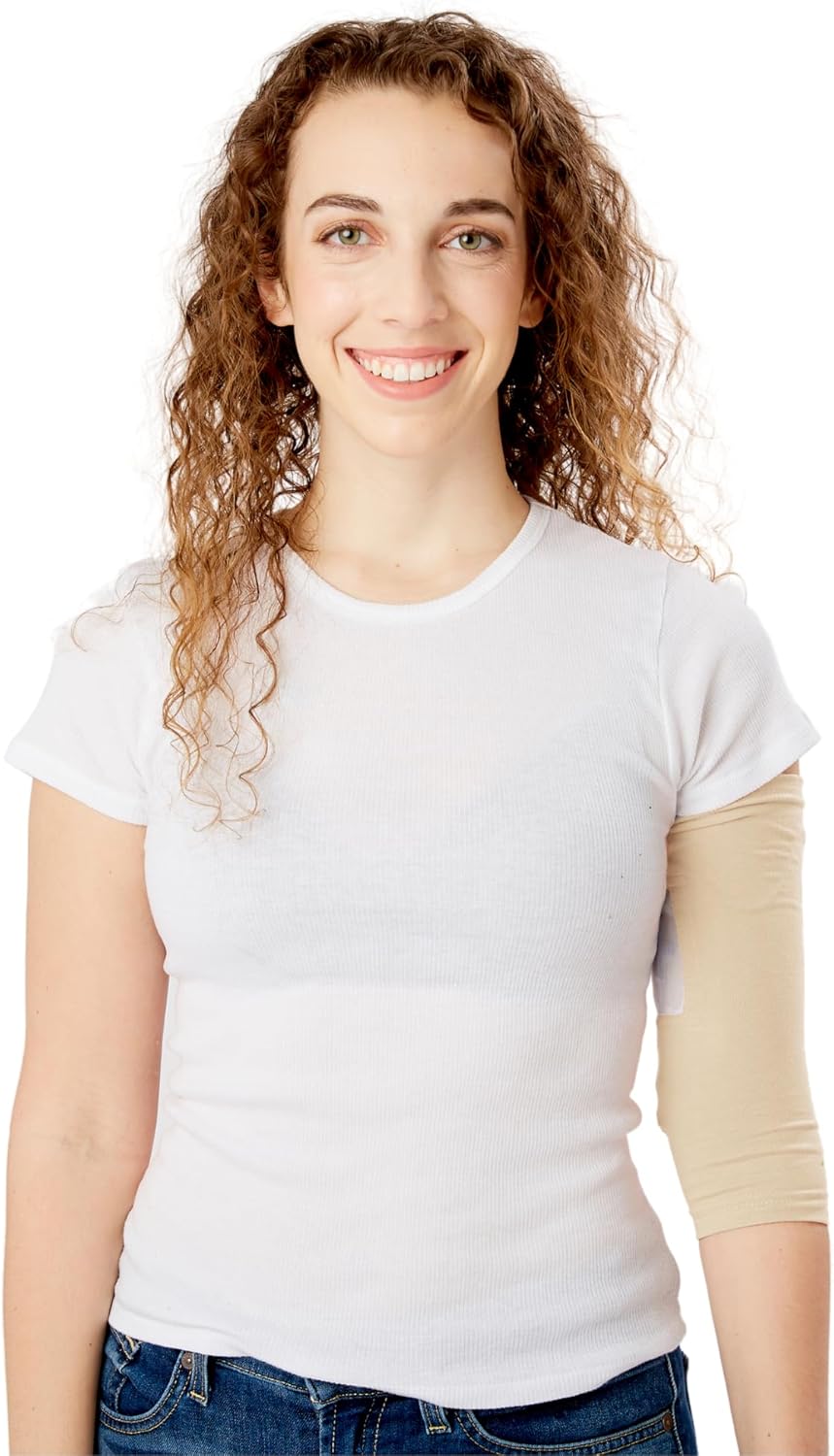 Care+Wear - Long PICC Line Cover (XX-Small, Dawn) - for Patients with PICC Lines - Upper or Lower Arm Coverage - Enhanced PICC Line Security - Comfortable Daily Wear, Convenient Mesh Window