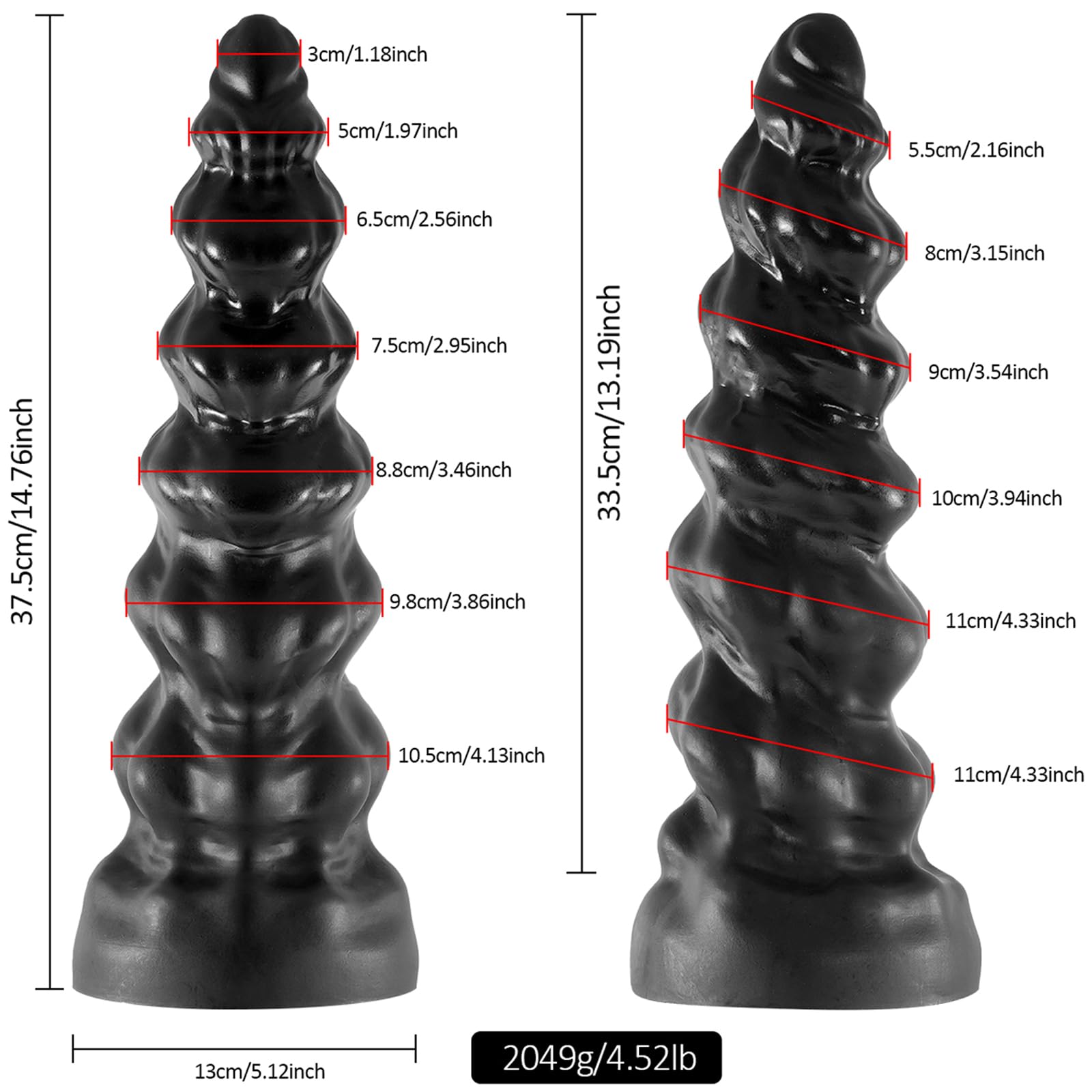 14.76" Ultra enorme grueso culo enchufe Super largo anal enchufes Anus Dildo cuentas de apertura entrenador culo Stretcher, anal G-Spot juguetes sexuales para jugador avanzado maestro mujeres hombres
