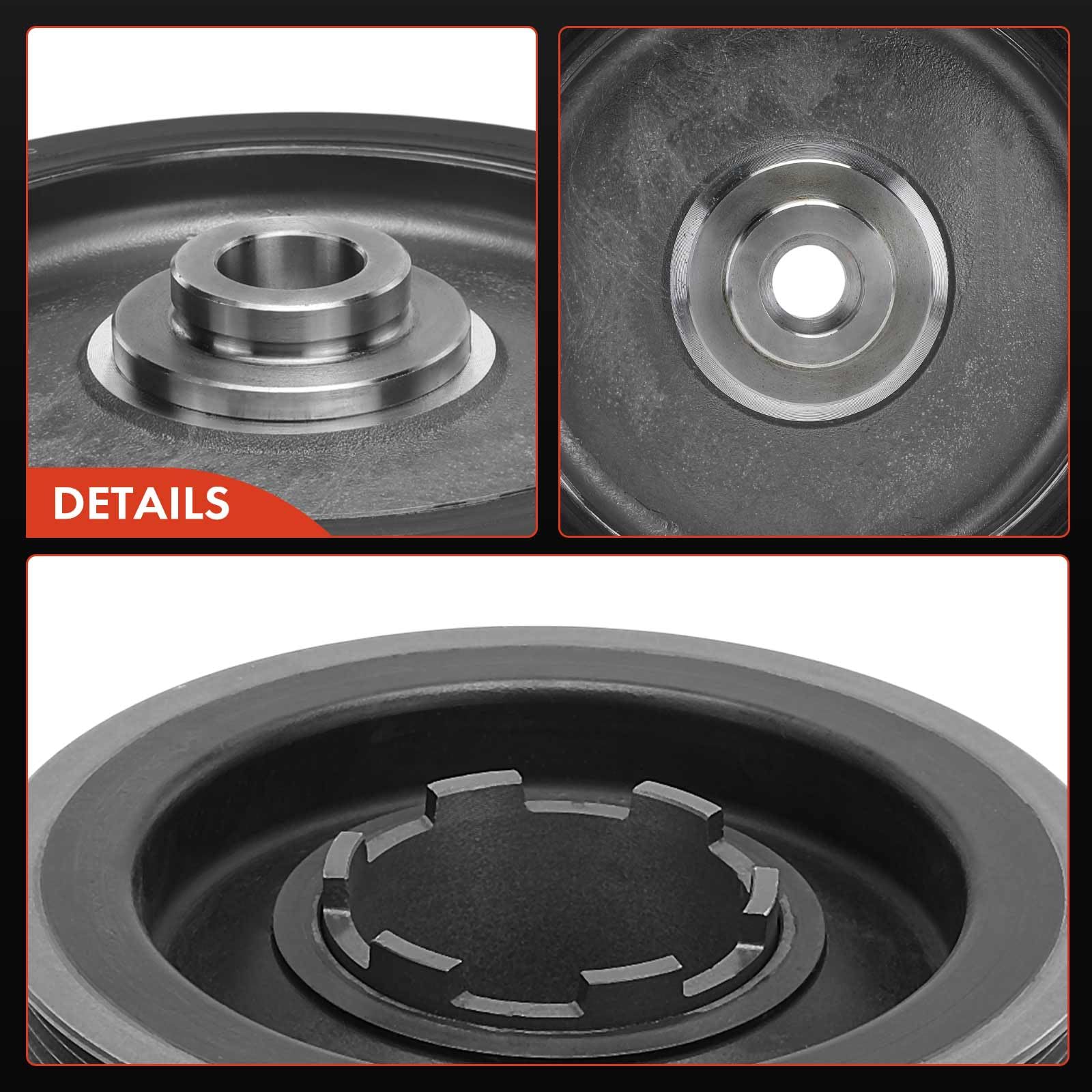 Frankberg Riemenscheibe Kurbelwelle Kompatibel mit 1er E87 3er E46 3er E90 3er Cabriolet E46 3er Touring E46 5er E60 5er Touring E61 X3 E83 Replace# 11237805696