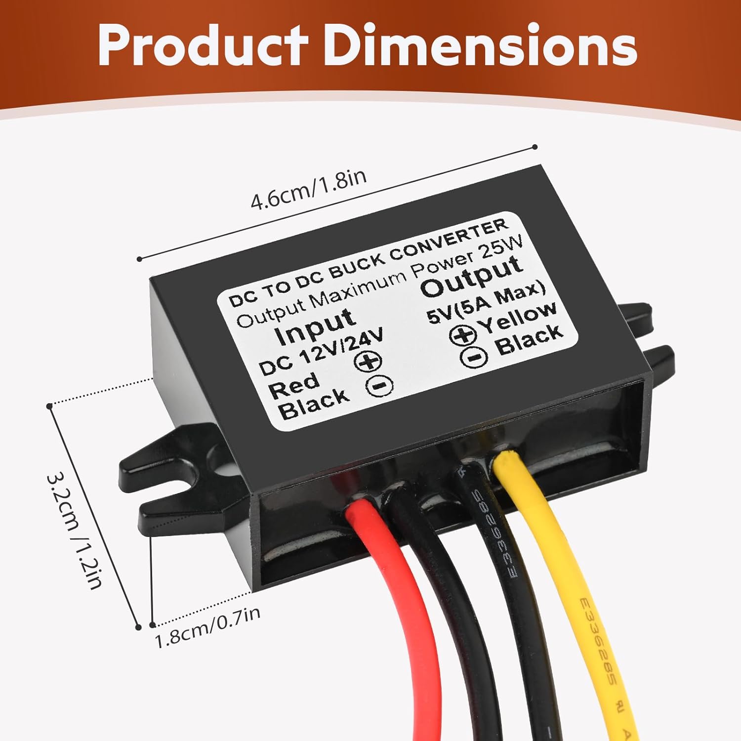 DC 24V 12V to 5V 5A 25W Step Down Converter Module Bulgaria Ubuy - Main Image