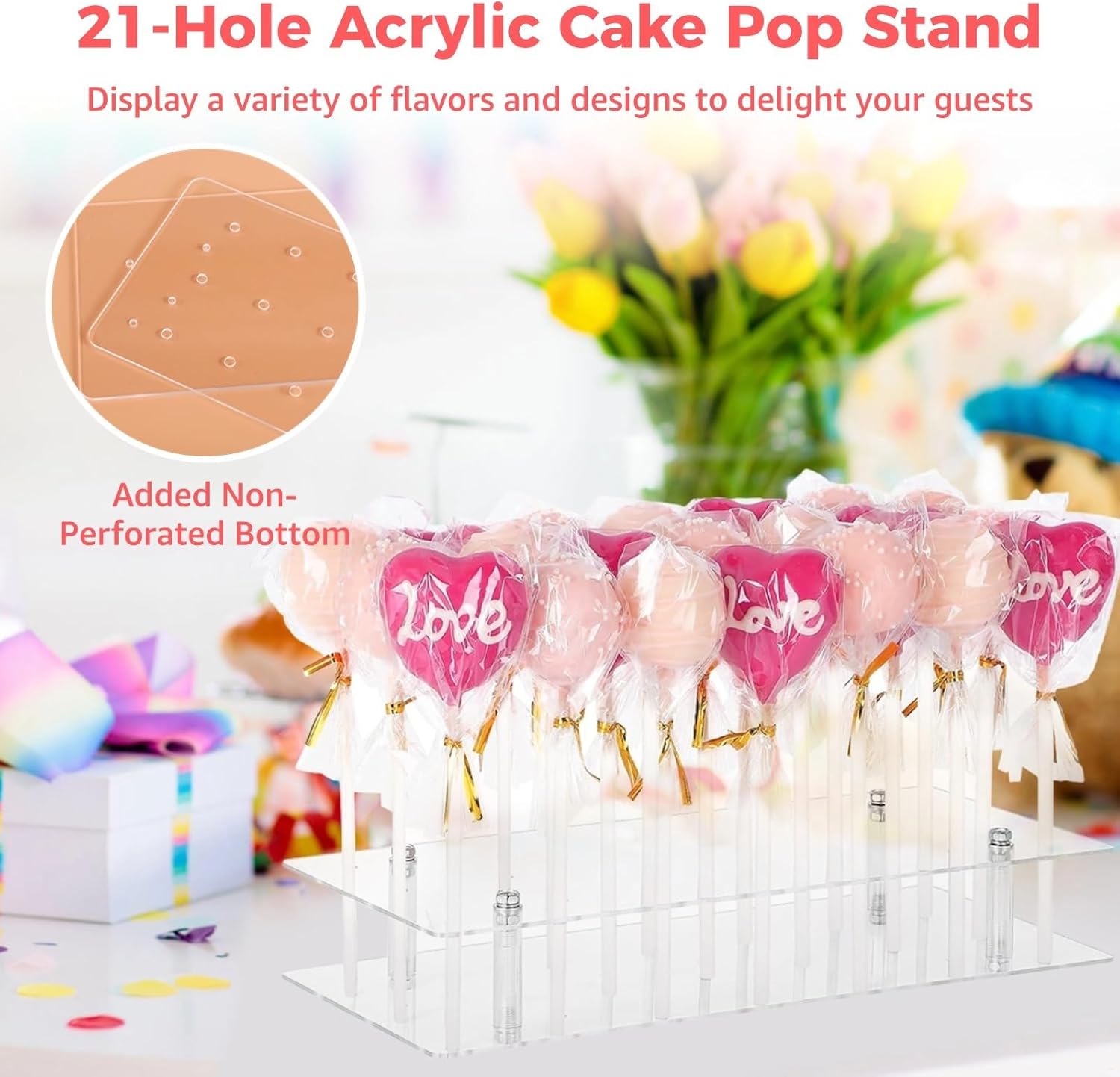 Cake Supplies, Chocolate, DIY Kit, 1002 Pieces Cake Wrapper Set, 21-Hole Acrylic Cake Display, Cake Mold Tong, Bags & Ties, Sticks