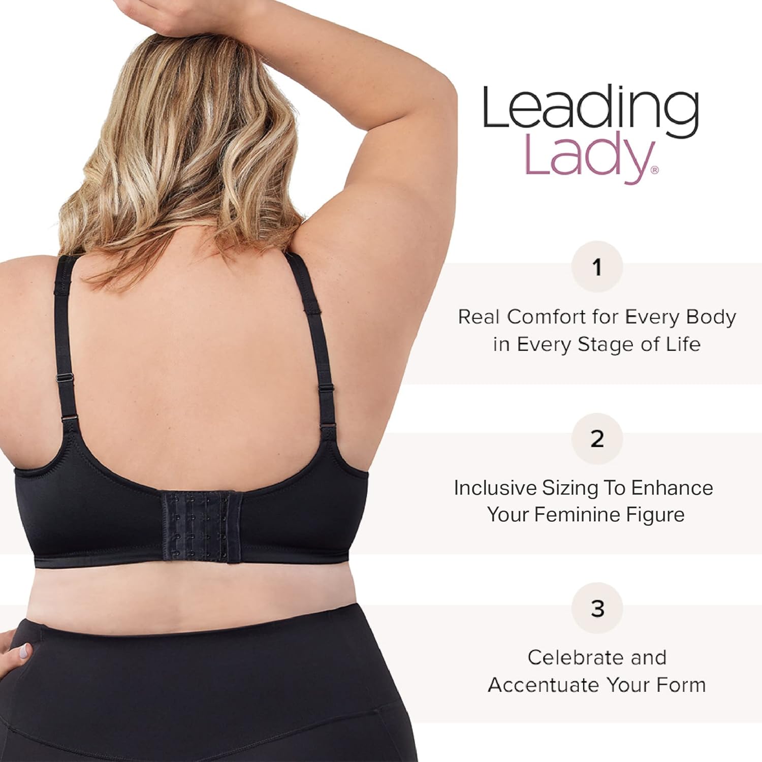 Padded Underwire T-Shirt Bra by Leading Lady