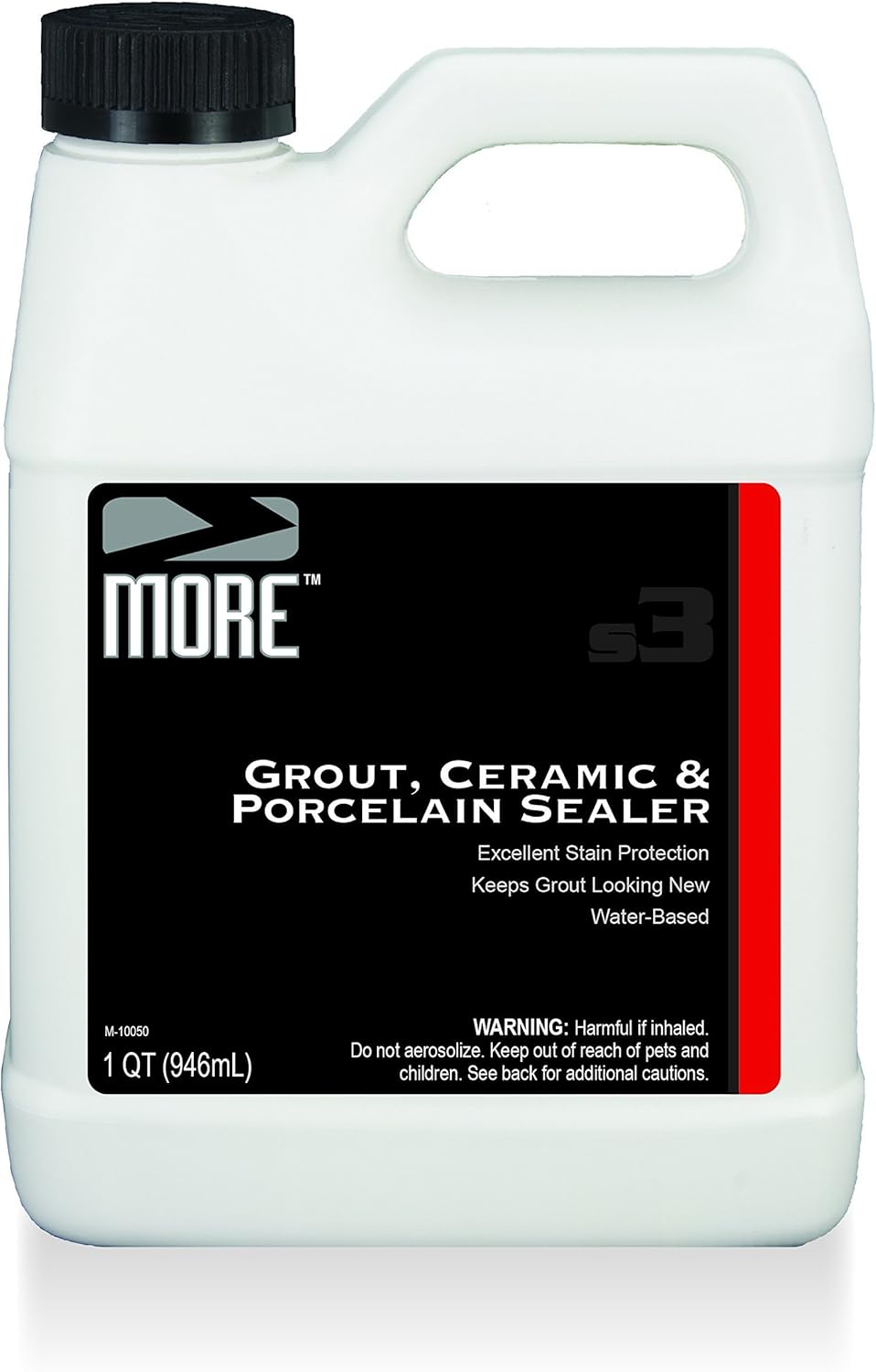 MORE Grout, Ceramic & Porcelain Sealer - Water Based Formula for Stain Protection [Quart / 32 oz] - - 
