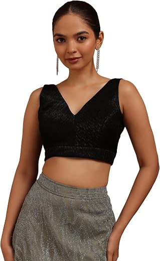 Soch Womens Pink Spandex Solid Padded Blouse