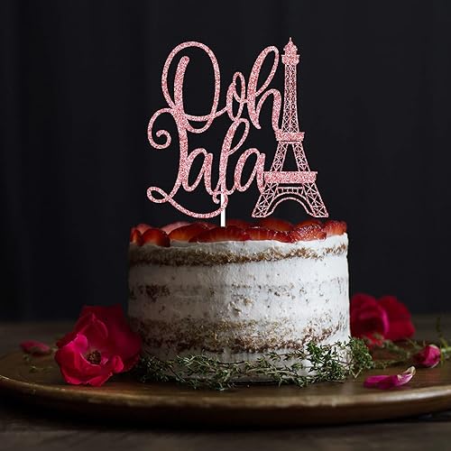 Miniatura 7 de Ooh LaLa - Decoración para tartas con temática de París, decoración de fiesta de París para despedida de soltera, cumpleaños, despedida de soltera,