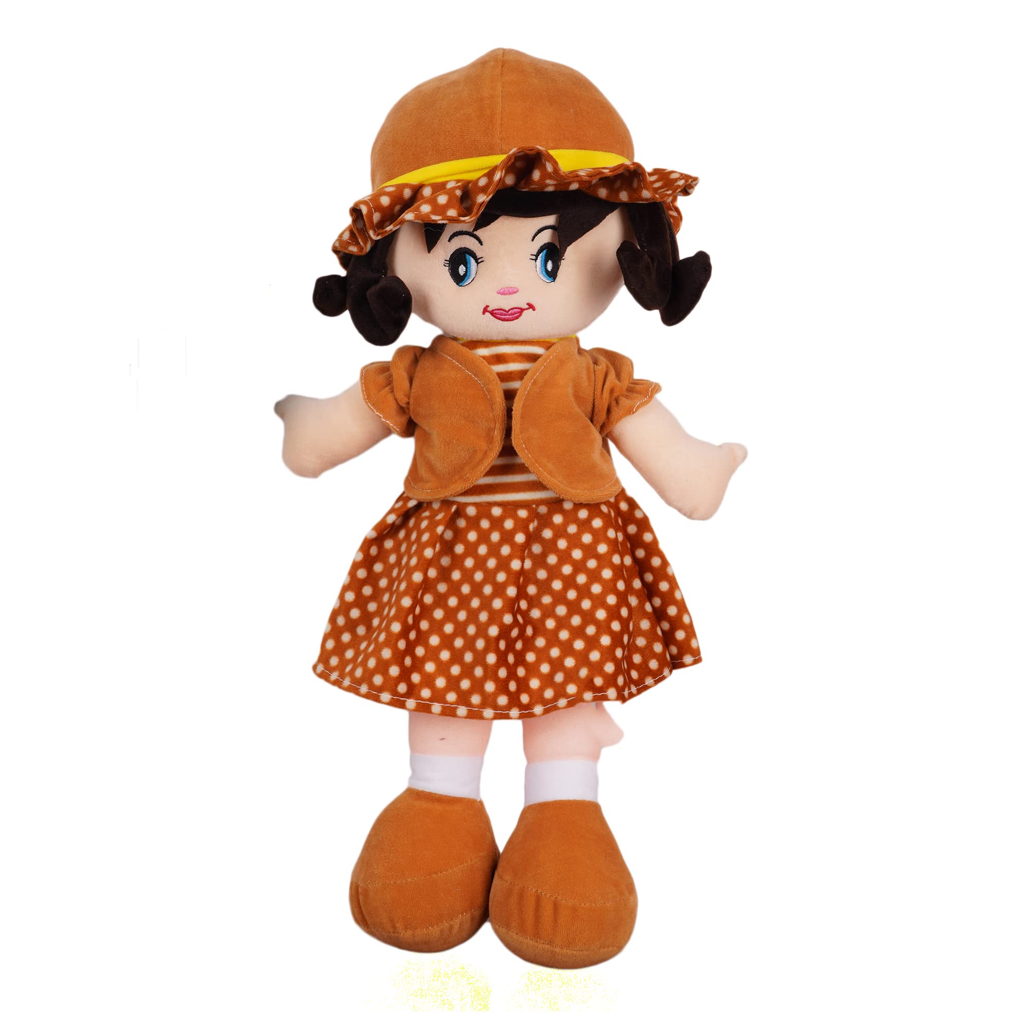 HELLO BABY Winky Doll Super Soft Huggable Doll Toy for Kids | Washable Cuddly Stuffed Soft Plush Toy Helps to Learn Role Play-40Cm,Brown (B09VDCP3CG) Amazon Price History, Amazon Price Tracker