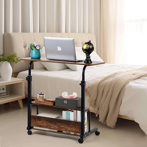 Miniatura 43 de Escritorio esquinero para espacio pequeño, escritorio móvil para computadora, oficina en casa, escritorio de estudio, escritorio portátil para Negro