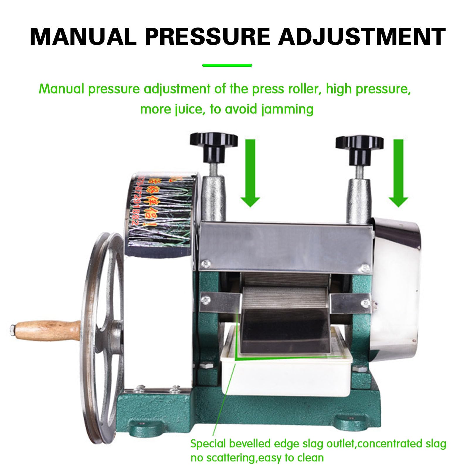 Amazon | 手動商業サトウキビ Juicer、ステンレス鋼のサトウキビ