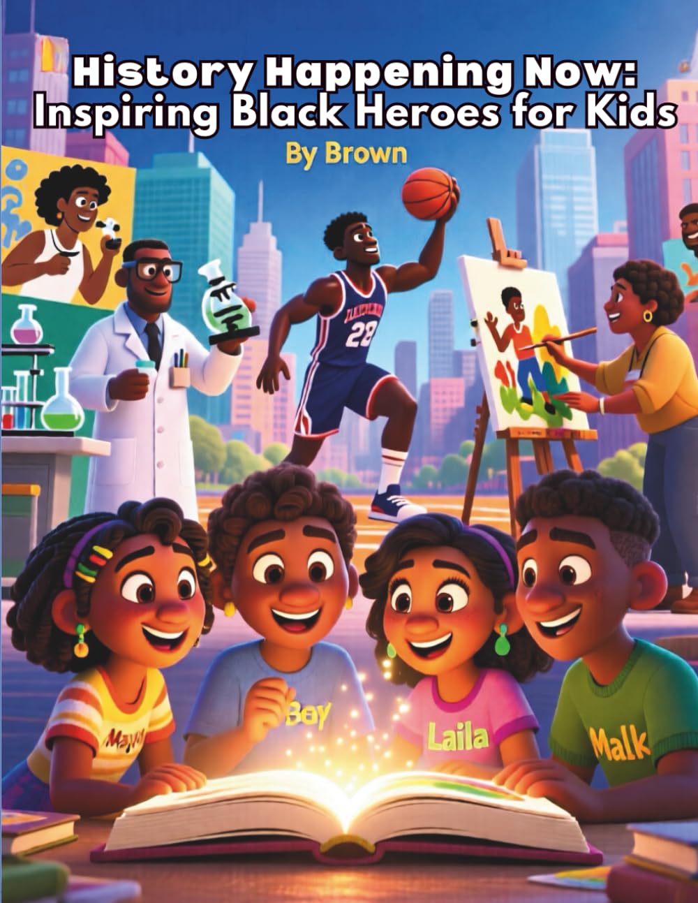History Happening Now: Inspiring Black Heroes for Kids: Four Friends Discover That Heroes Don’t Wait — They Create Change Today