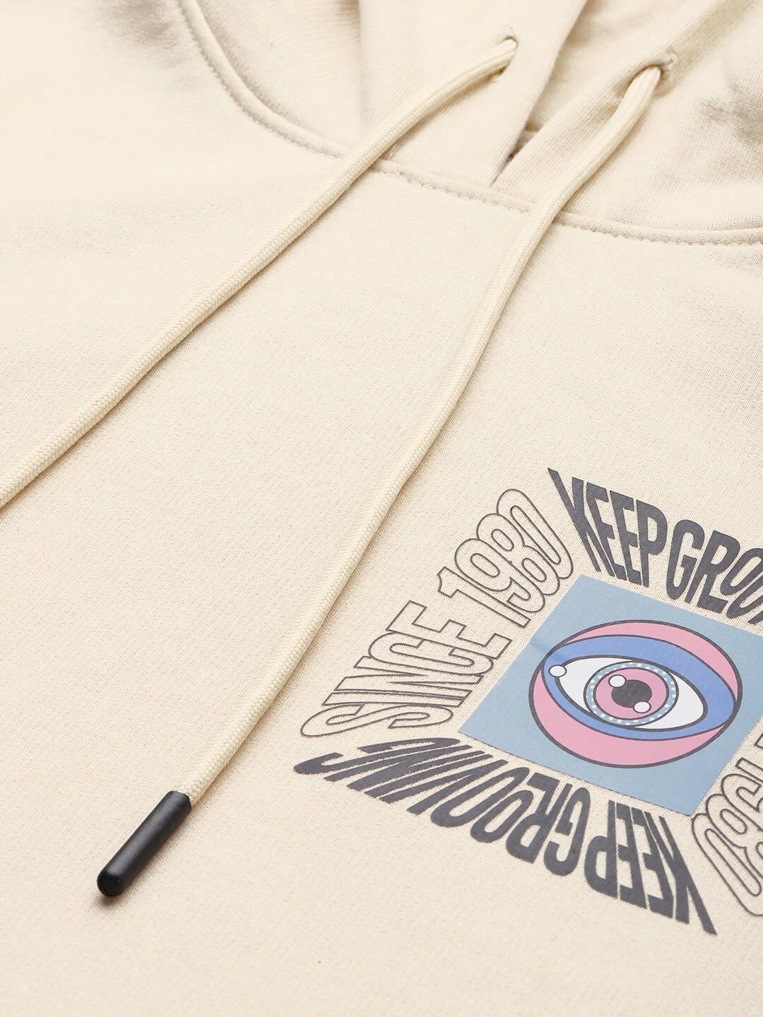 The Indian Garage Co Męska bluza z kapturem, prosty krój, nadruk