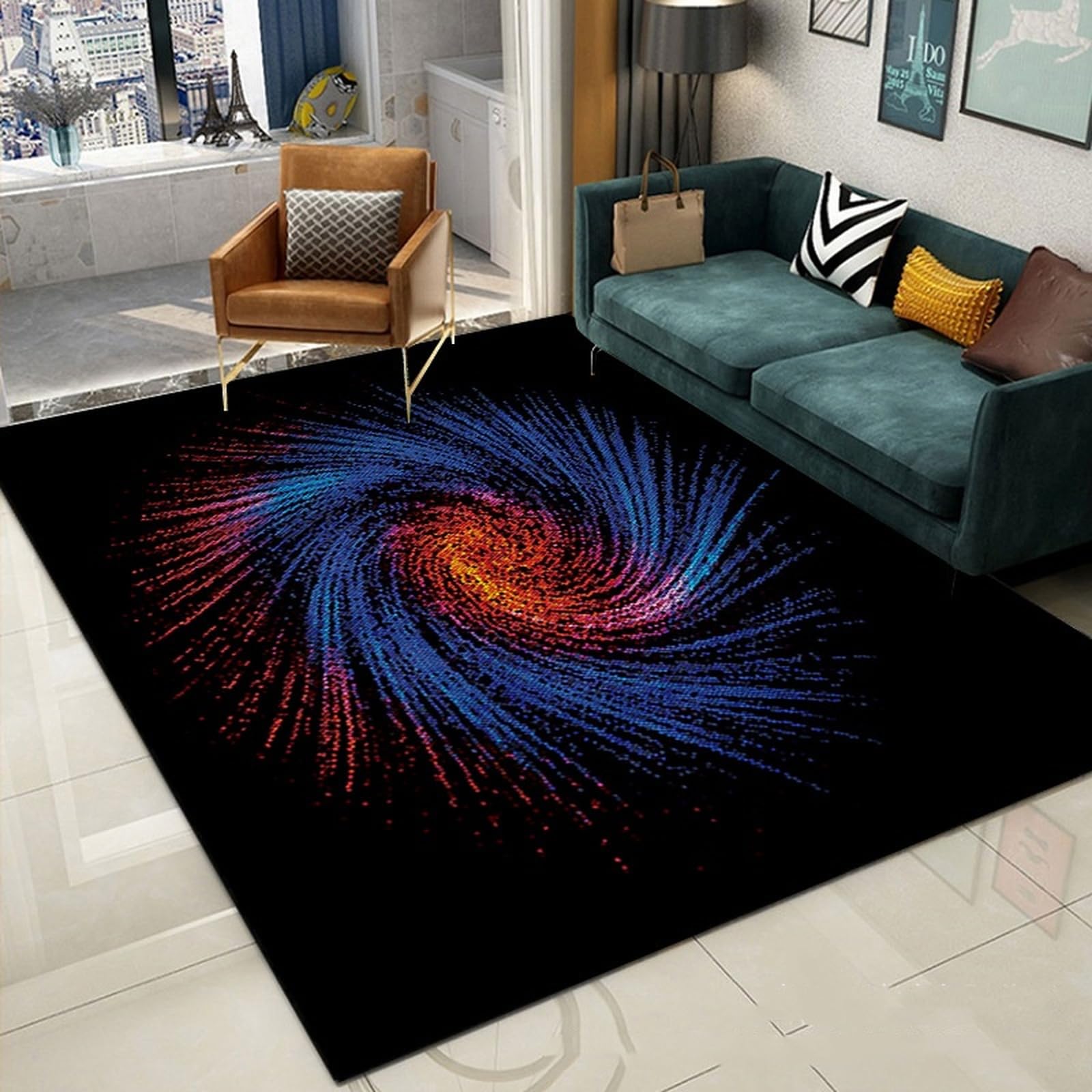 Tapis vortex 3D pour habiller une entrée ou des escaliers