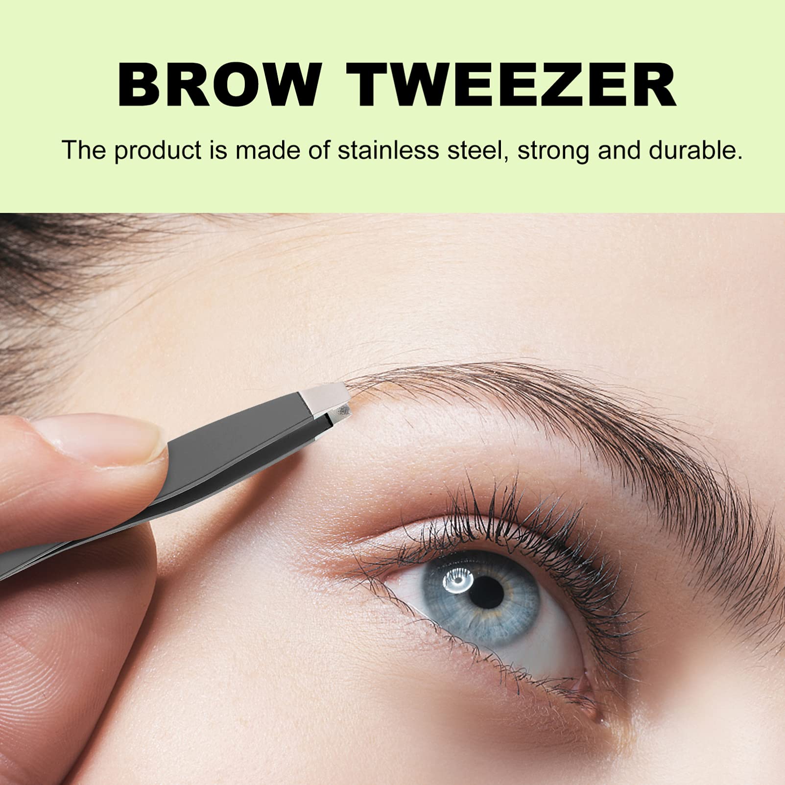 Beaupretty 20 Pièces Mini à Sourcils Sourcil Professionnel Pinces De Maquillage Sourcils Plats à Polyvalente Trousse à Manquer Unité Centrale Épilation Tondeuses