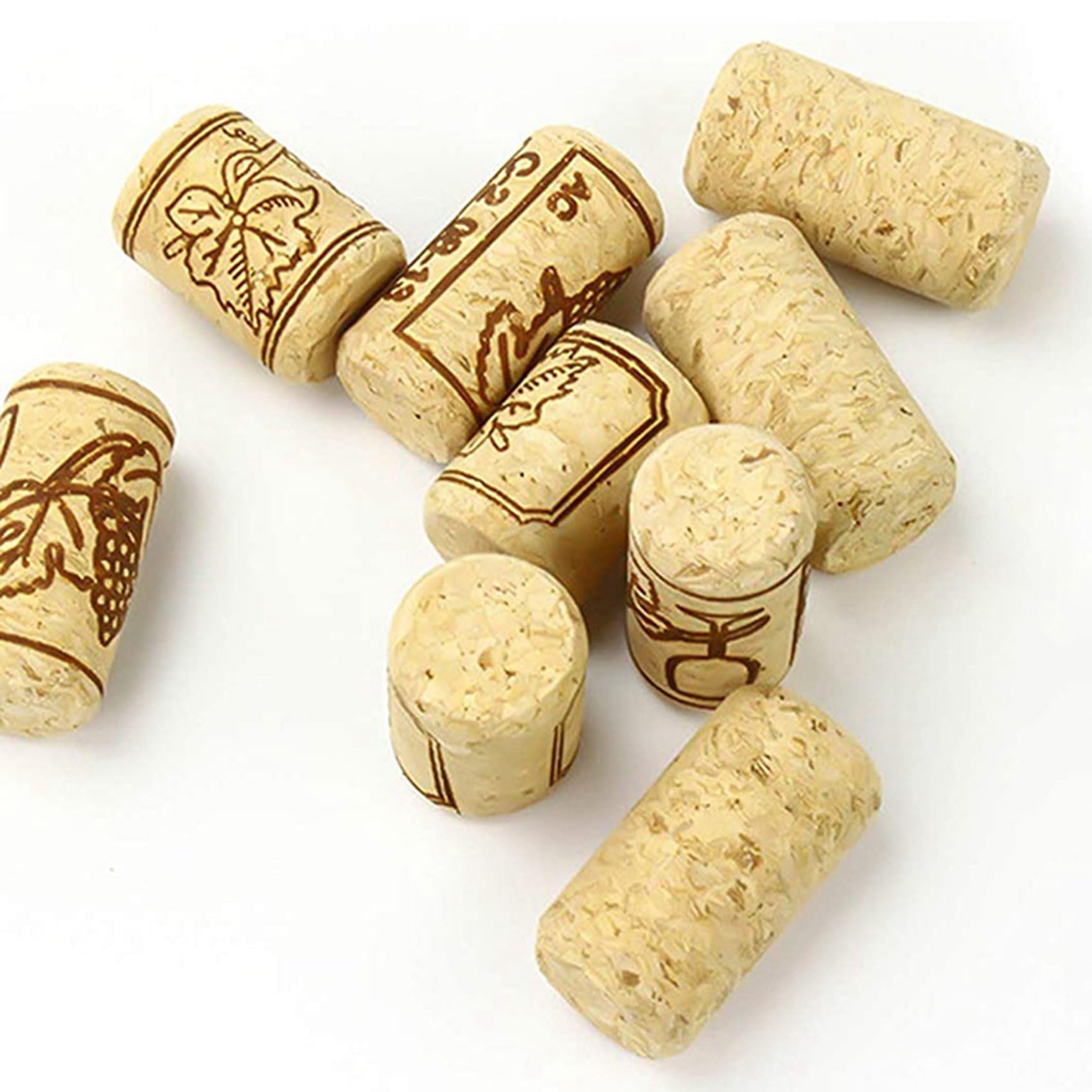 3X Tappi per Vino, Bottiglie di Vino nel Sughero nel Legno Sughero per Sughero Naturale Tappi per Vino nel Legno per DIY, Decorazione E Hobby