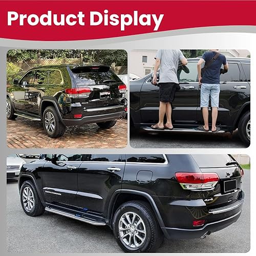 Miniatura 7 de Escalón para el costado Compatible con Grand Cherokee 2011-2020, tablero de rodaje con barra de protección
