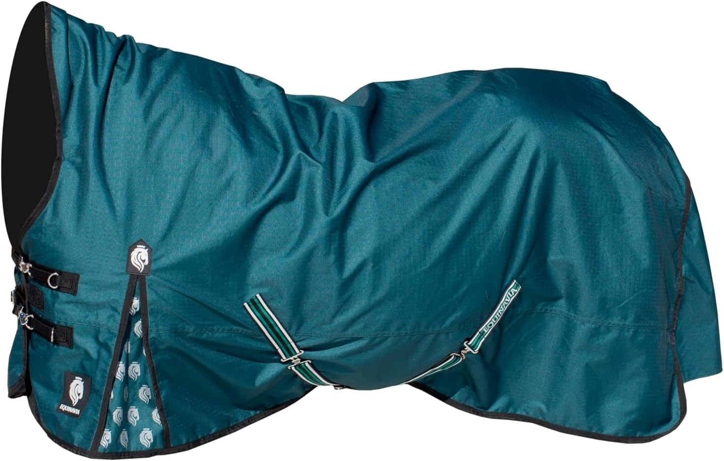 Equinavia Arktis Extended Neck Heavy Weight Turnout Blanket 300g - Deep Green - 75 in