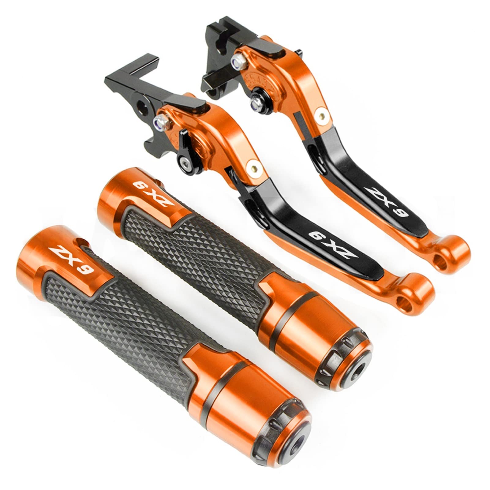 Motorcycle Accessories Brake Handle Adjustable Brake Clutch Levers Handbar End for Kawasaki ZX9 1994 1995 1996 1997 (Color : 19)