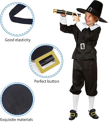 Miniatura 3 de Hebilla de zapato Colonial Hebillas de zapatos históricas doradas Hebillas de zapatos Accesorio de disfraz Hebilla de zapato de metal con correa