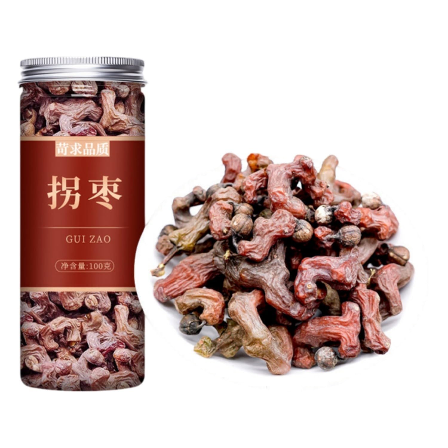 【1罐】精选拐枣干100g Premium Natural china herbal tea Loose Leaf Tea,Chinese Tea, Sulfur Free,Flower tea,dark tea,loose tea Sweet Fresh
