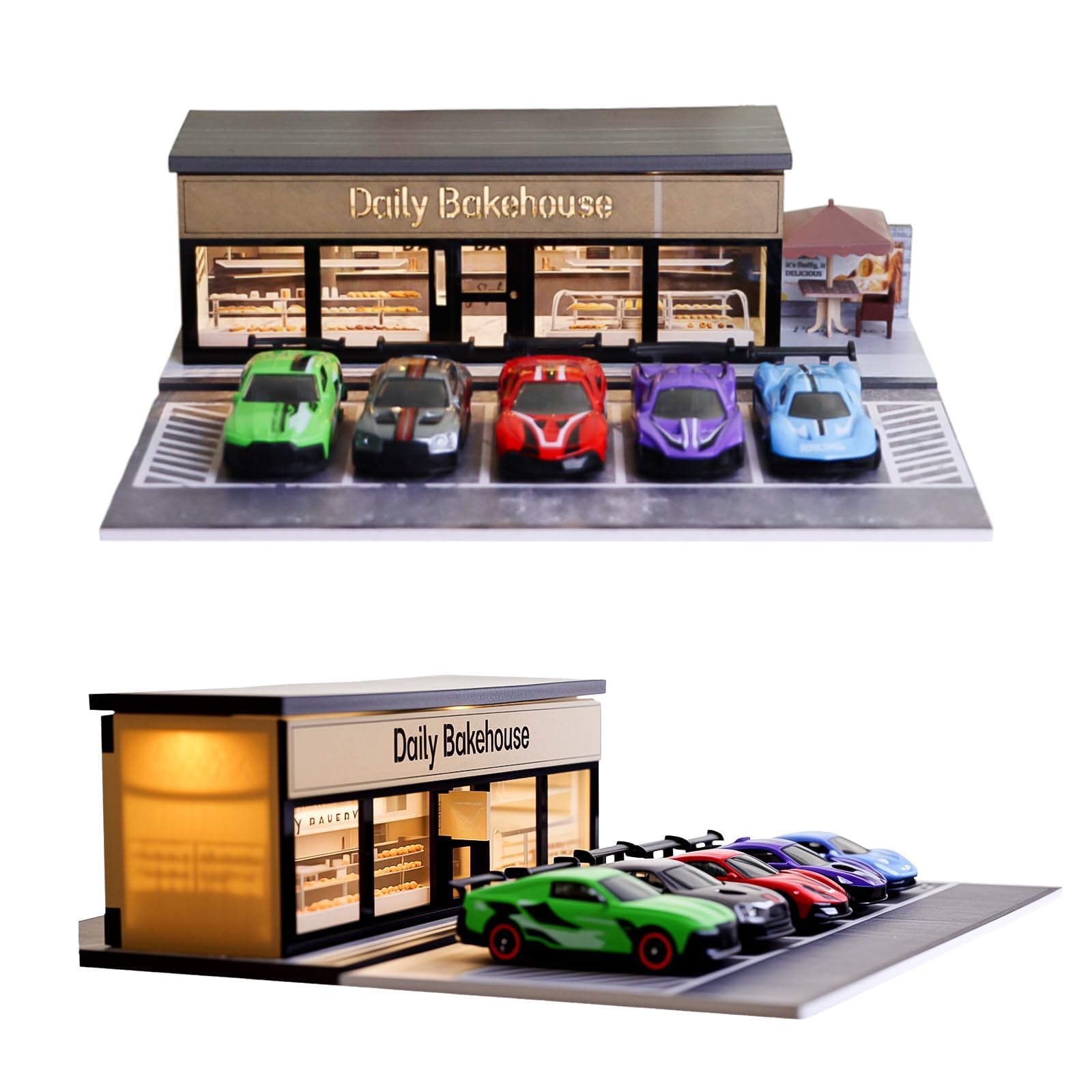 ☆ 1/64 Creative Garage X - Ⅰ　　　　　【1点物】 Amazon.com: 1/64 Model Car Display Shop Case for Adults, Premium