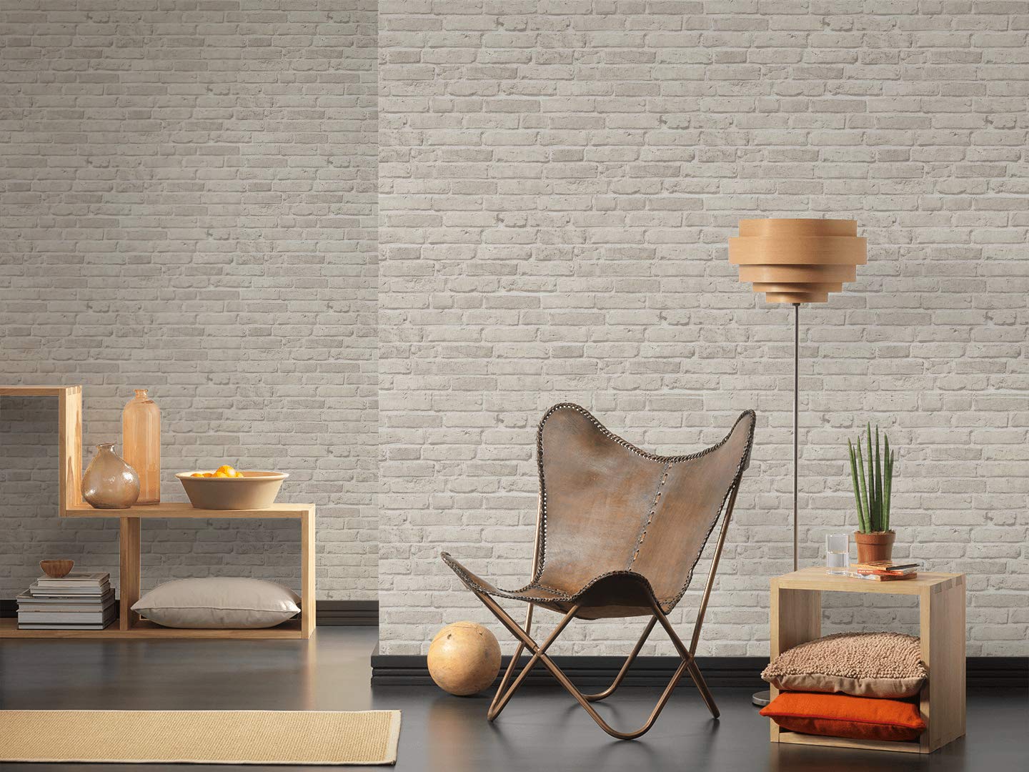 A.S. Creation 35581-3 Best of Wood and Stone Realistic Brick Design Wallpaper, Stone/Grey, 53 x 1005 cm - Image 4