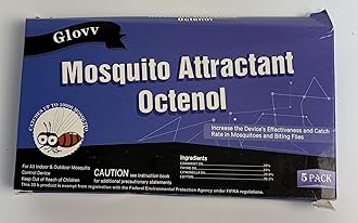 10 Lures Mosquito Attractant Bait Refill, Octenol Mosquito Biting Cartridge for Bug Zapper & Fly Traps, Compatible with All Flying Insect Mosquito Trap