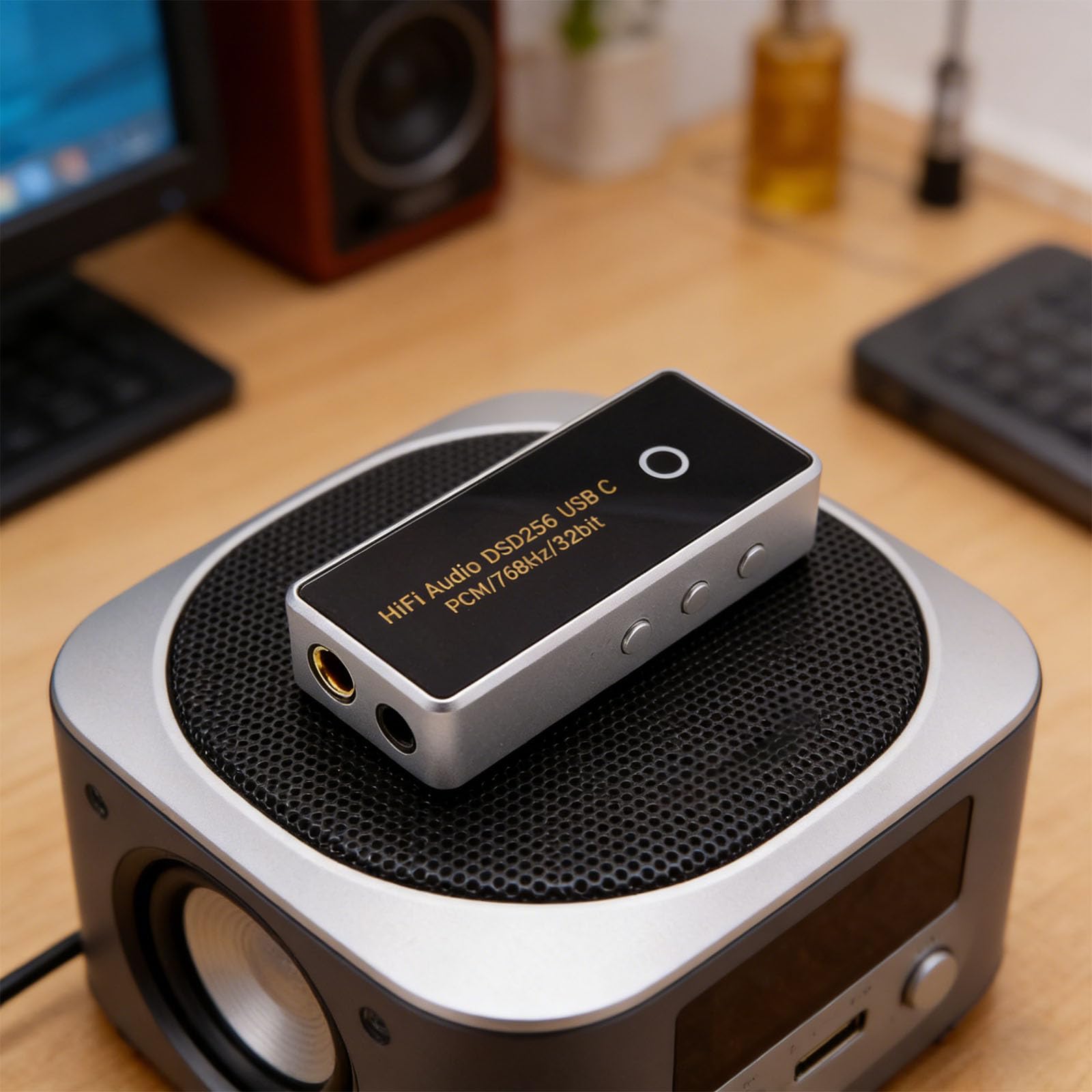 Adattatore per Scatola decodifica HiFi Professionale Tipo C Doppia Potenza a Basso Rumore e compatibilità con Cuffie da 16-600 Ohm Scatola decodifica HiFi