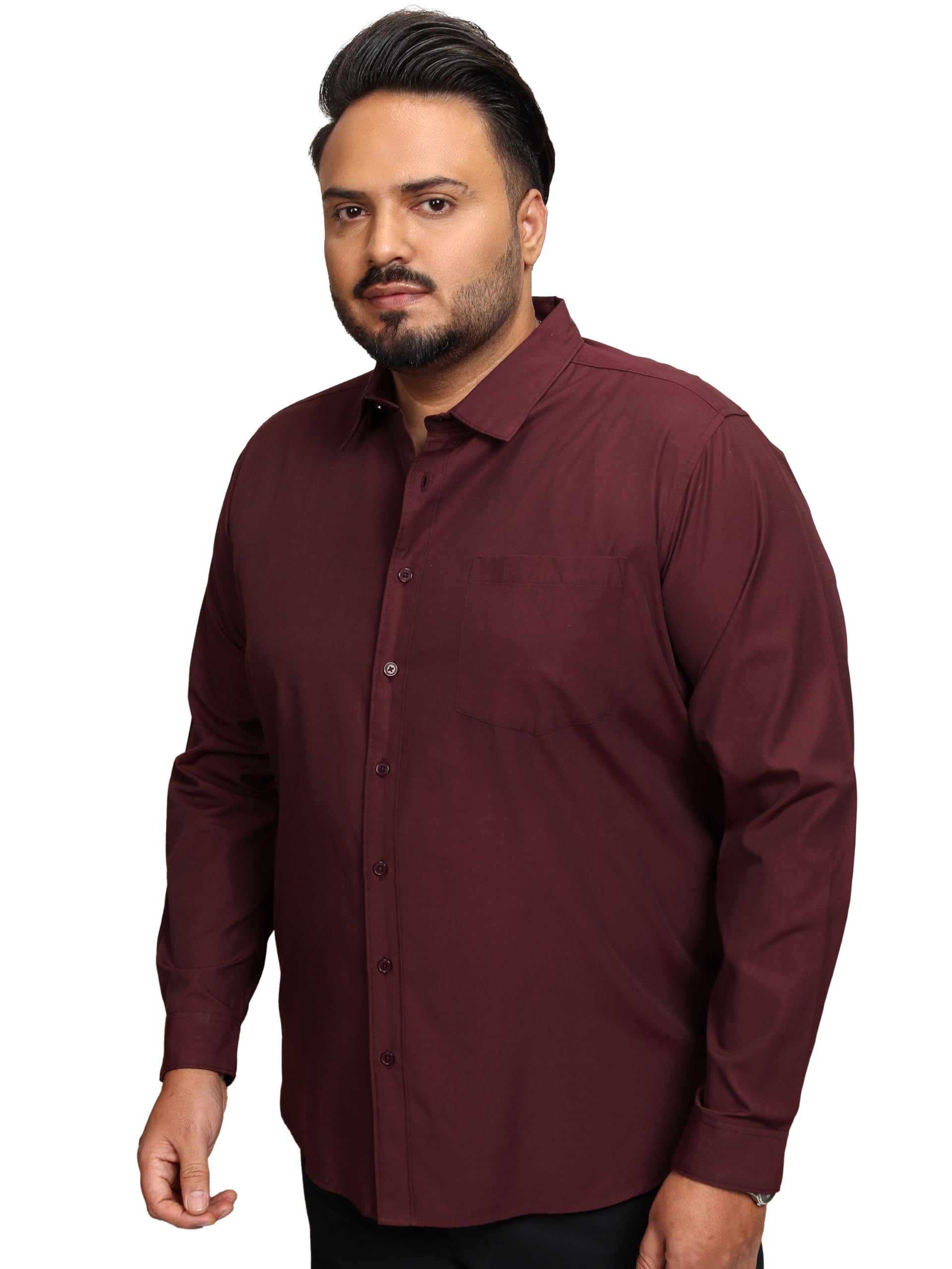 Men's Solid Regular Fit Shirt-image-32