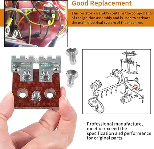 Miniatura 4 de Conjunto de resistencia de bobina de encendido para tractor Ford/New Holland 2N 8N 9N Reemplazar para A8NN-12250-A, 170-14006, 87056839, IFD6001
