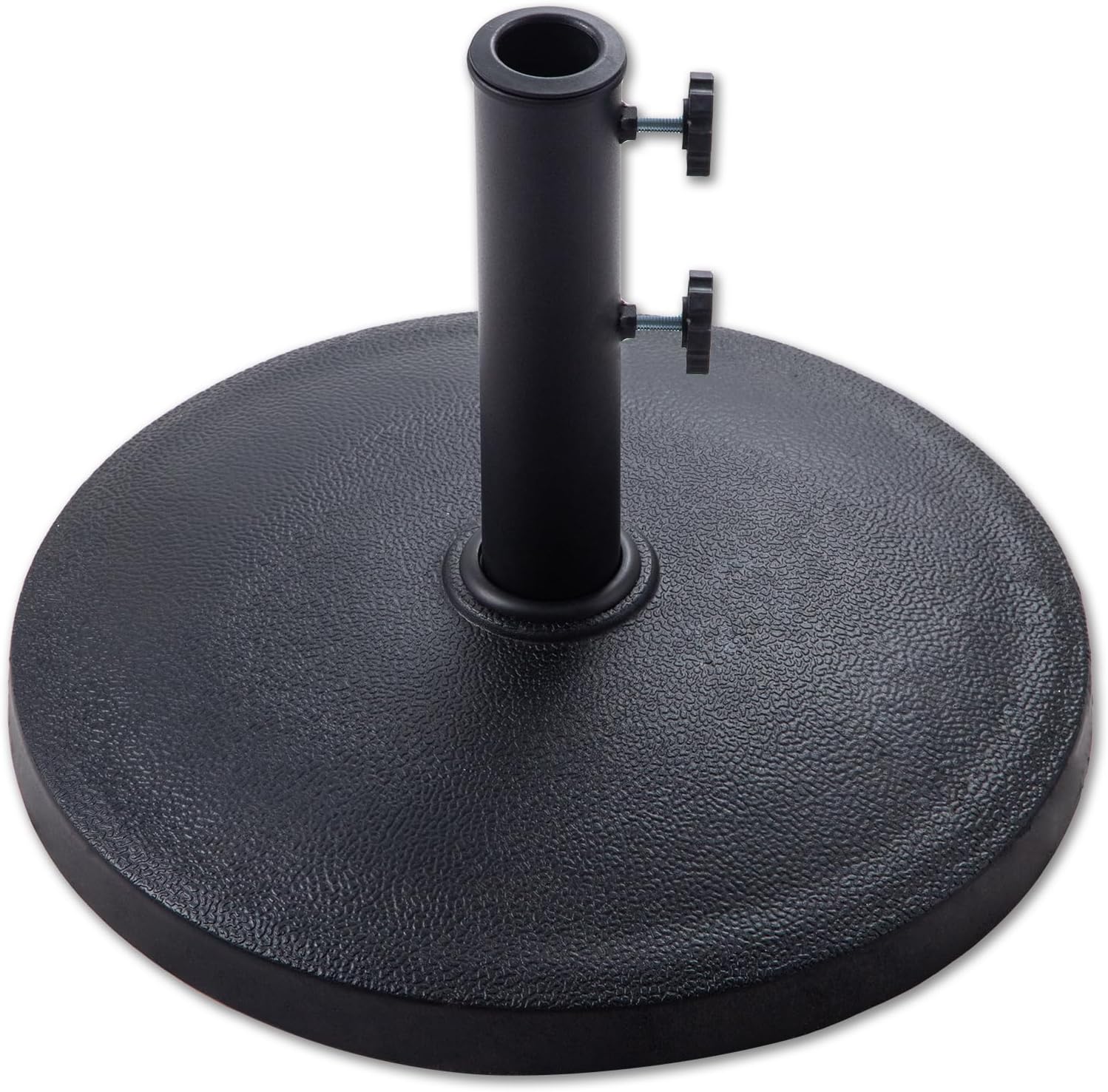 C-Hopetree 42 lb Patio Umbrella Base, Heavy Duty Stand for Outdoor Patio Market Table Umbrella, Black