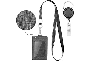 Badge Holder with Neck Strap - Stylish and Efficient for Secure Badge and Card Storage