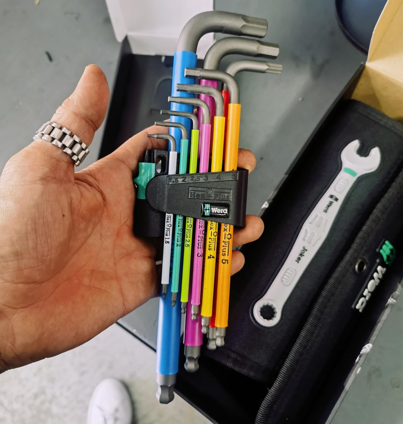 Wera Tools 05073593001 950 SPKL/9 SM N SB Long ARM HEX Key Set, One Size, Multi photo review