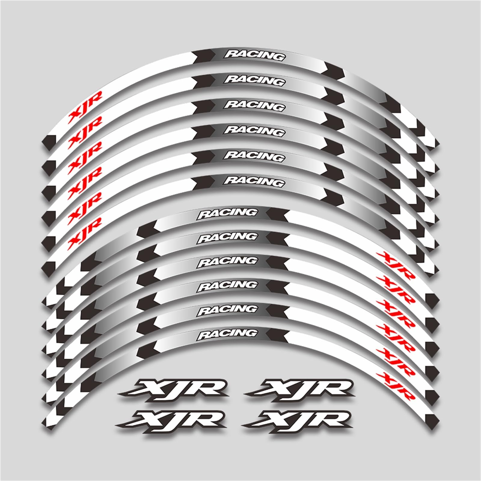 for Yamaha XJR400 XJR1200 XJR1300 XJR 400 1200 1300 Motorcycle Stickers Wheels Hub Reflective Stripe Rim Decals Tape Protector Accessories