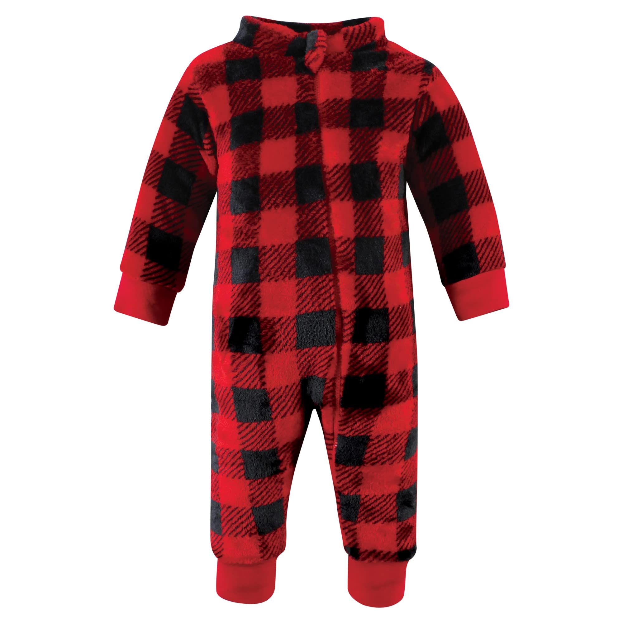 Hudson baby Plush Jumpsuits Overol Felpa, Oso de Invierno, 12-18 Meses Unisex bebé