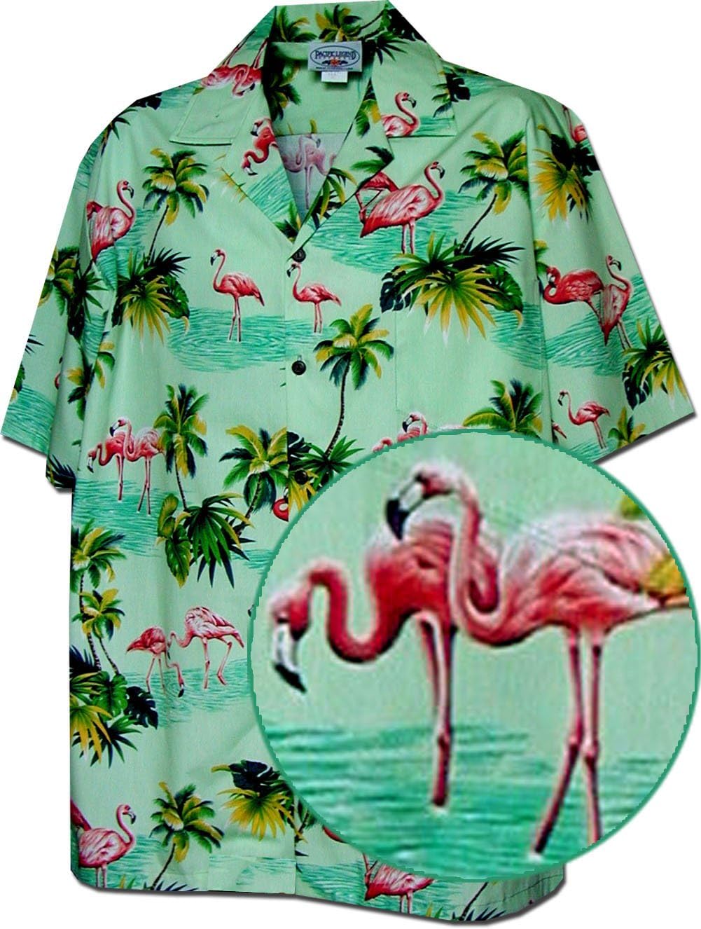 Pacific Legend Hawaiian Shirts Flamingo