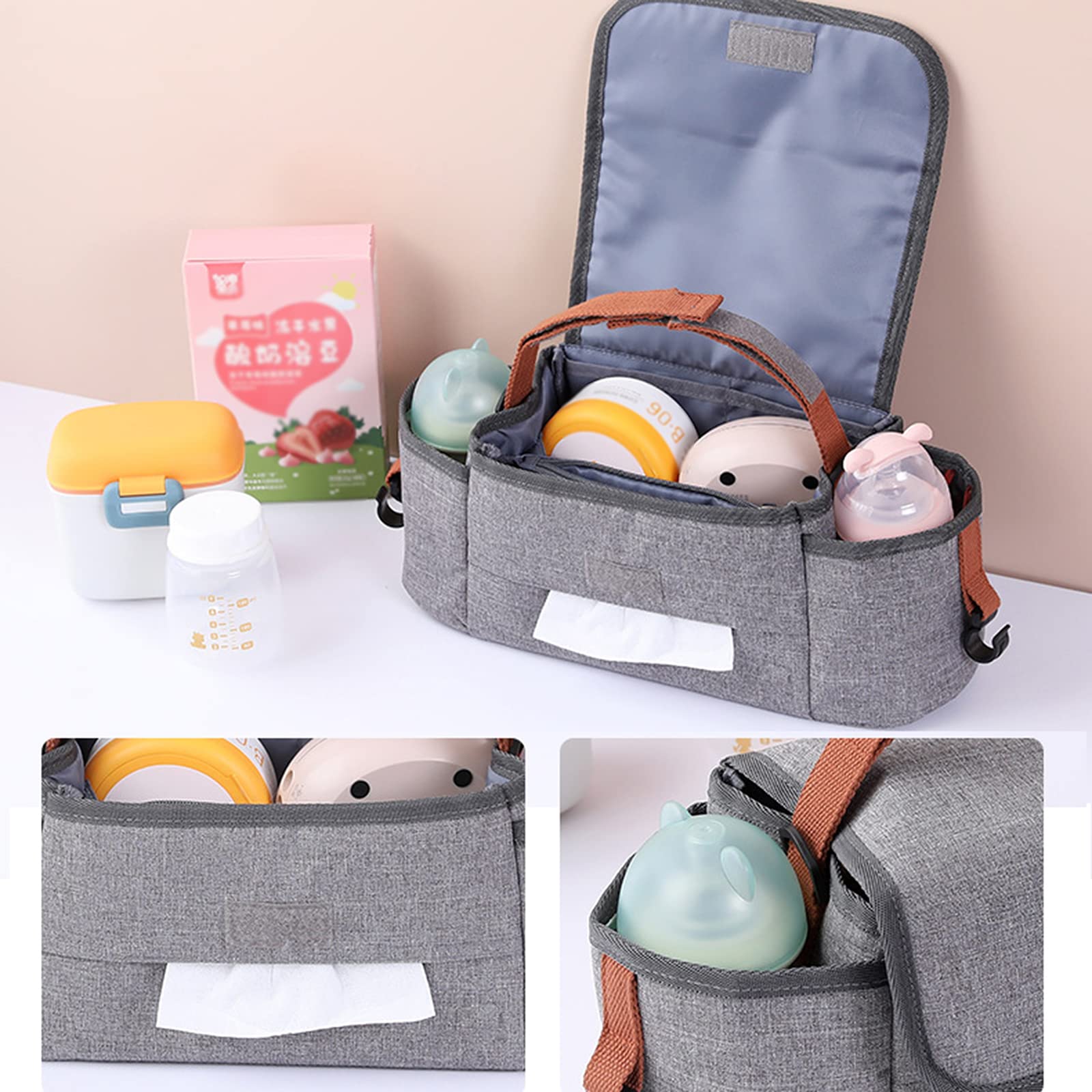 Bolsa para Andador con Ruedas: Bolsa de Viaje Universal para Transportar Accesorios para Silla de Ruedas, cestas para andadores y sillas de Transporte para Personas Mayores con Rue